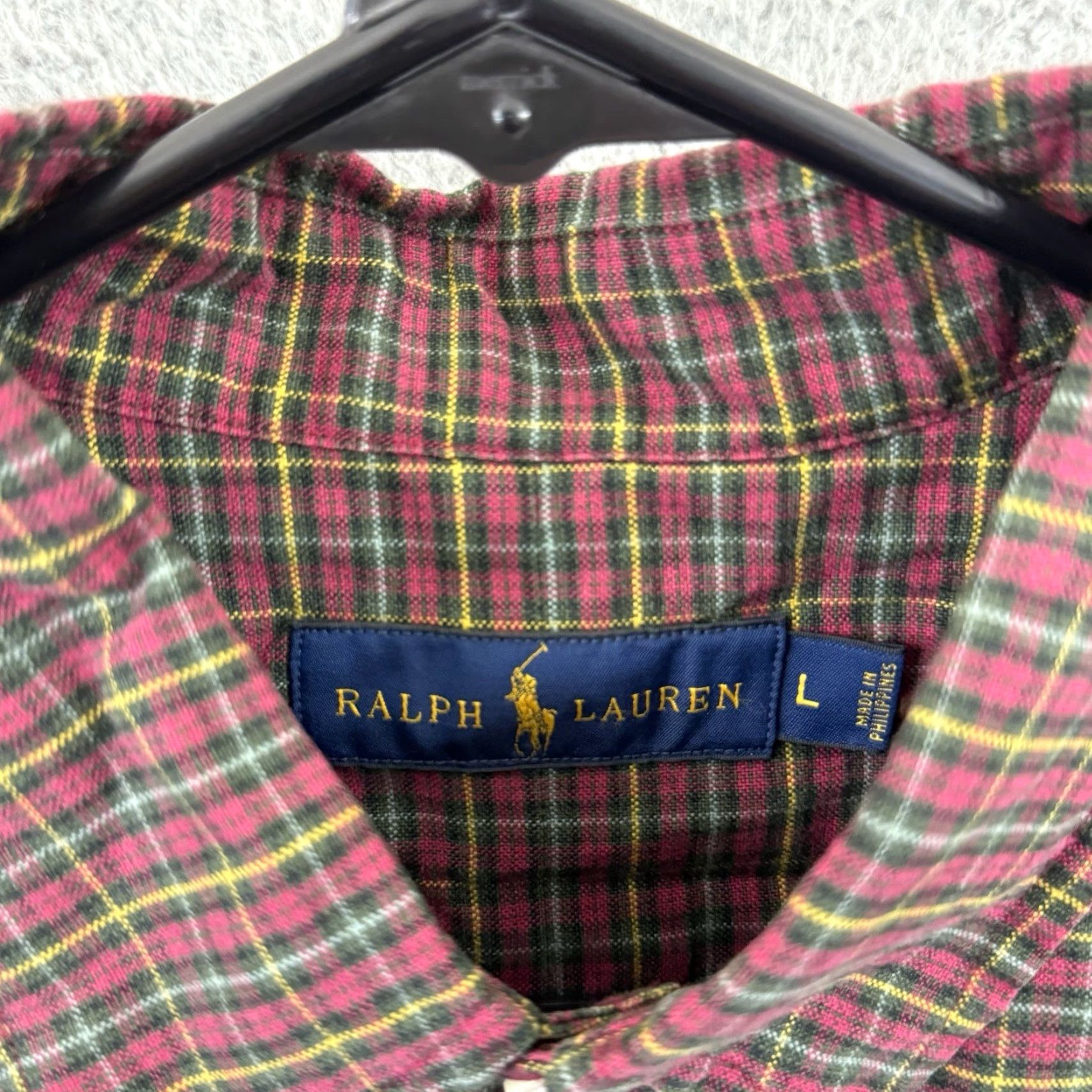 Polo Ralph Lauren Polo Ralph Lauren Shirt Mens Large Red Check Pony Long Sleeve Button Up Preppy Size US L / EU 52-54 / 3 - 6 Thumbnail