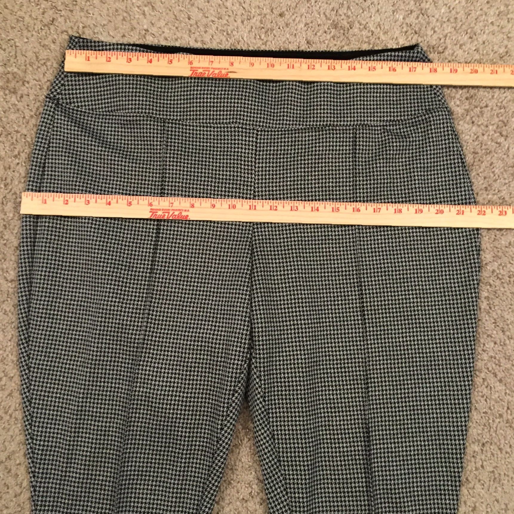 Apt. 9 Apt 9 Pants Womens XL Gray Houndstooth Pull On Skinny Ankle Size 40" / US 18 - 2 Thumbnail
