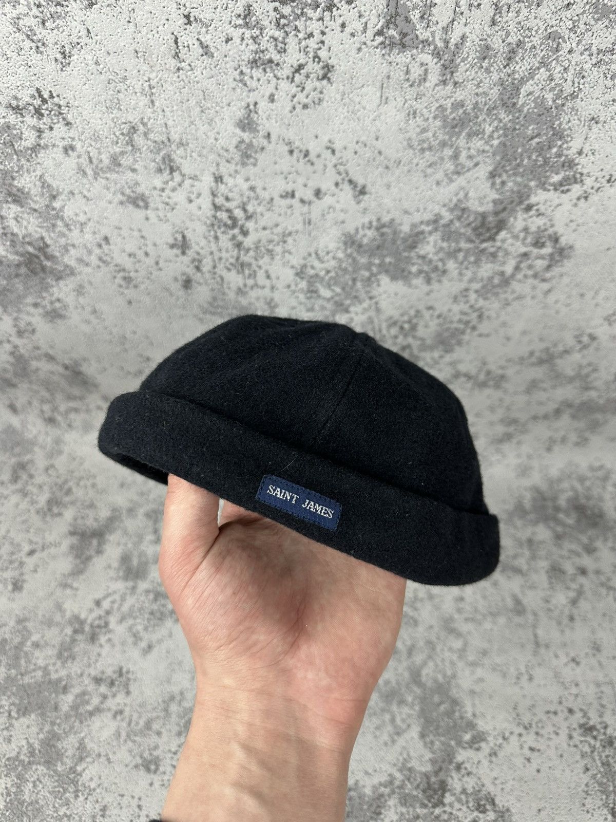 Saint James SAINT JAMES Navy Wool Fisherman Beanie Classic Size ONE SIZE - 1 Thumbnail