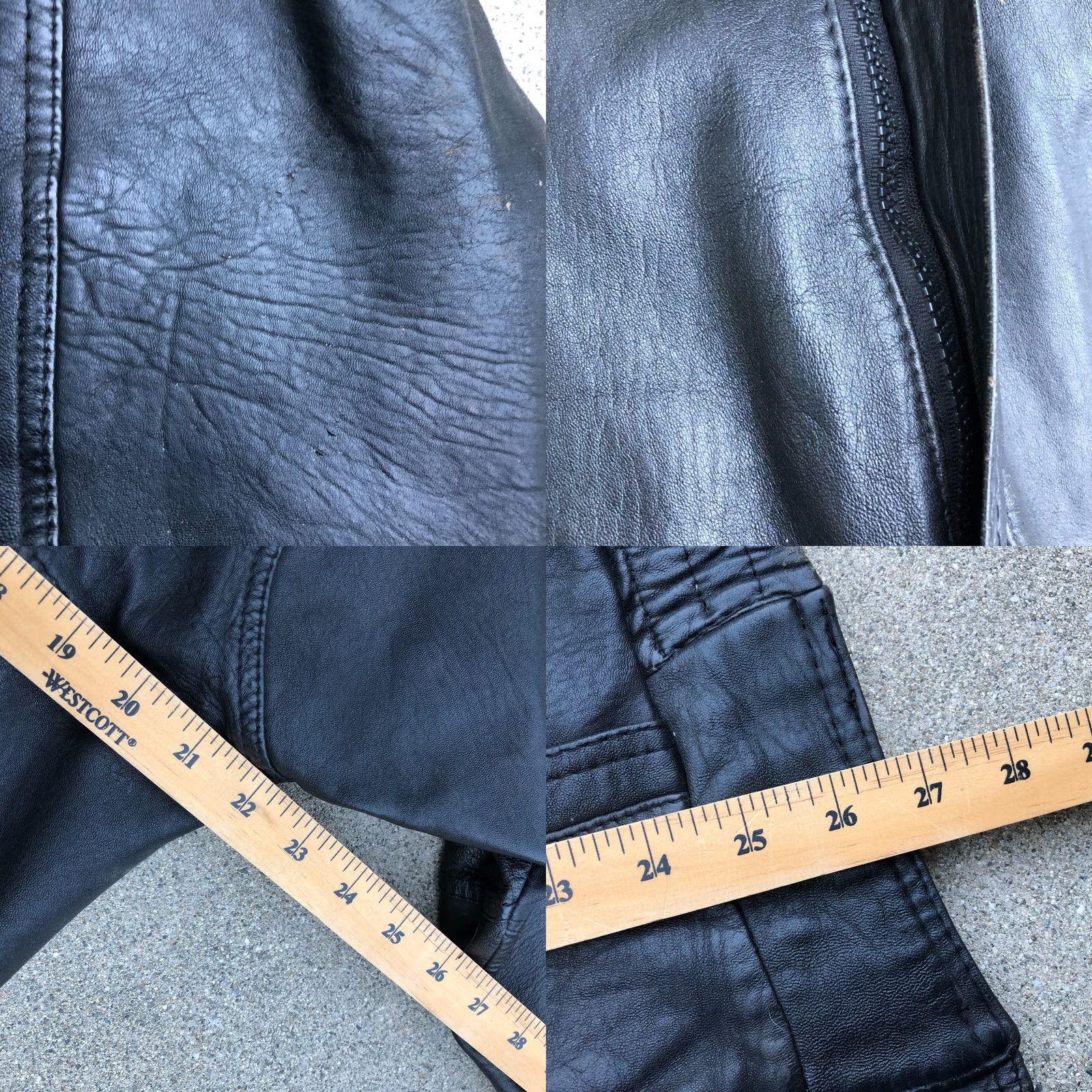 Vintage VINTAGE Cuero Legitimo Leather Jacket Men's 2XL Black Full Zip Bomber Moto Argentina Jacket Mens Leather Full Zip 2XL Black Cuero Legitimo Size US XXL / EU 58 / 5 - 8 Thumbnail