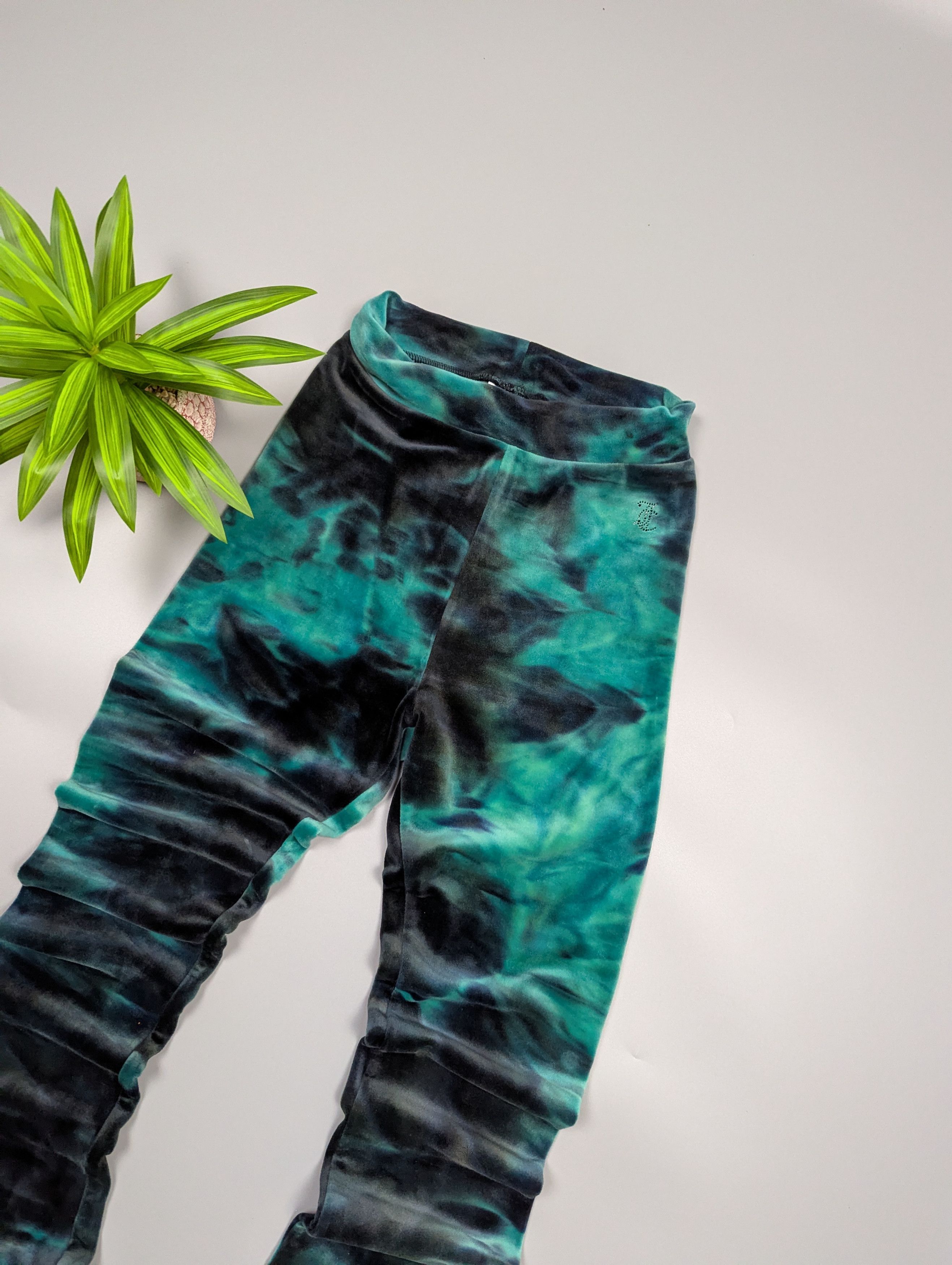 Juicy Couture Juicy Couture Women’s Tie Dye Flared High Waist Skinny Pants Size 33" - 9 Thumbnail