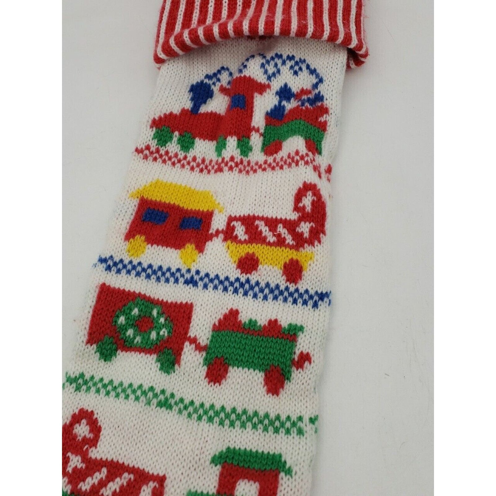 Oshkosh Oshkosh 90s Vintage Sweater Knit Christmas Stockings Toy Size ONE SIZE - 7 Thumbnail