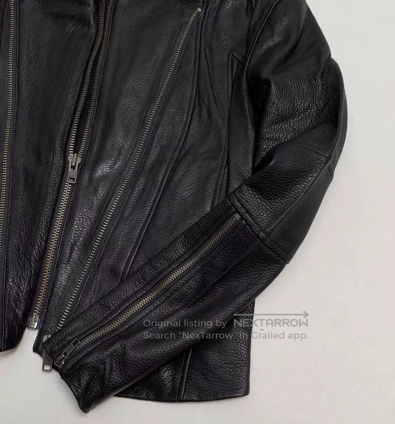 Helmut Lang Helmut Lang Women's Modified Biker Leather Jacket Size S / US 4 / IT 40 - 1 Thumbnail