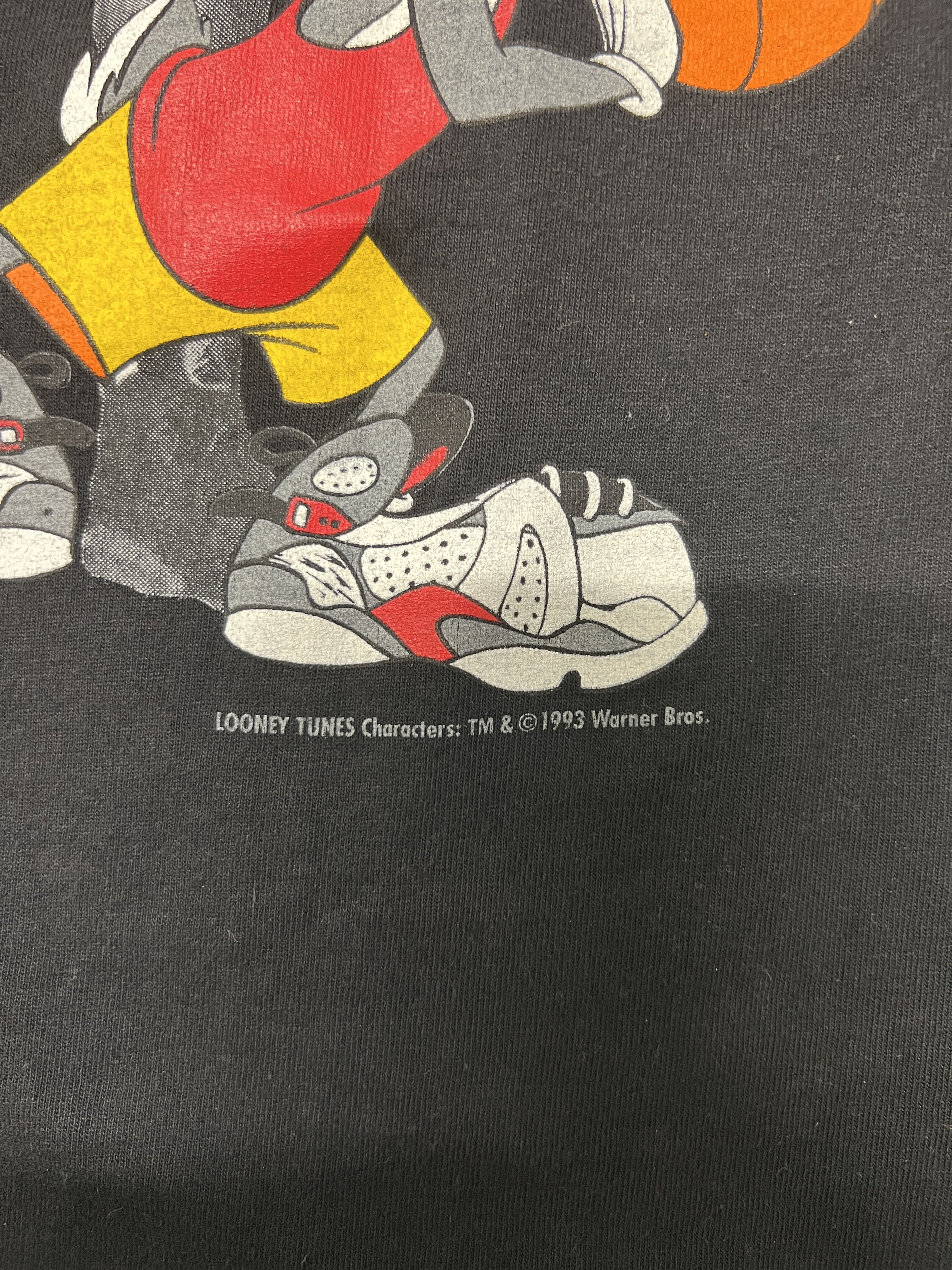 Nike × Vintage × Warner Bros Vintage 1993 Space Jam Looney Toons Double Sided Tee Shirt Size US L / EU 52-54 / 3 - 5 Thumbnail