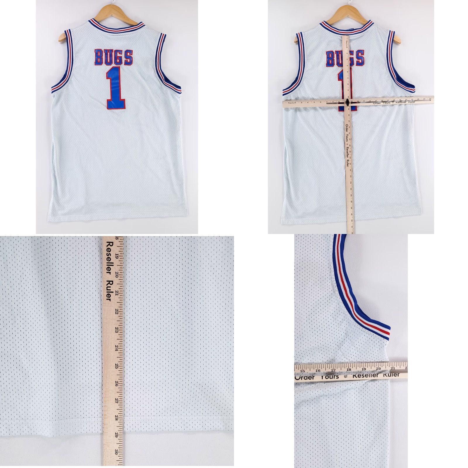 Champion VINTAGE Champion Space Jam Tune Squad Jersey Bugs Bunny White Mens L 90s Tank Size US L / EU 52-54 / 3 - 10 Thumbnail