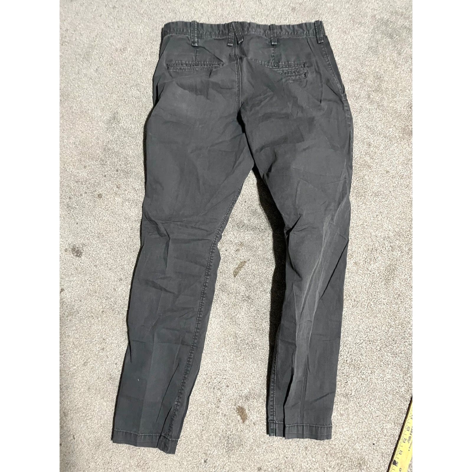Express Express Slim Fit Chino Pants Mens 30x32 Flat Front Cotton Knit Gray 90s Chino Style Slacks Pants Size US 30 / EU 46 - 3 Thumbnail