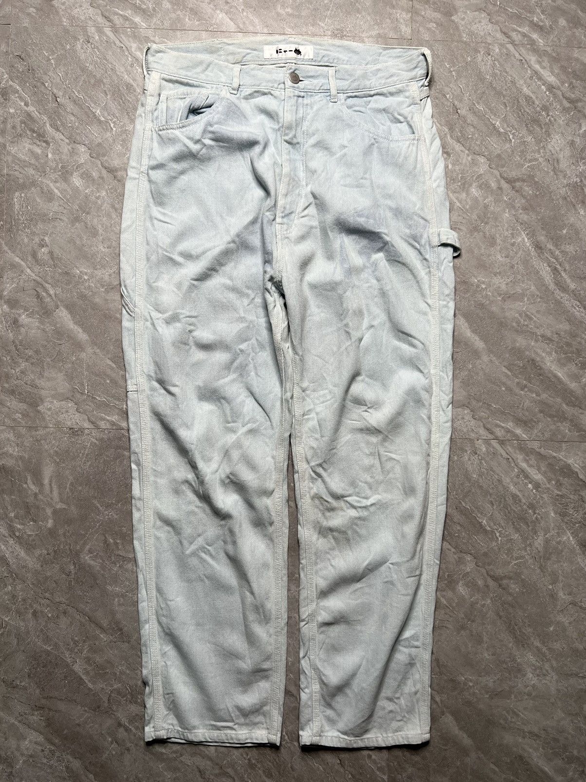 Issey Miyake × Ne-Net NE-Net Issey Miyake Nya cat Carpenter Pants Size US 33 - 2 Thumbnail