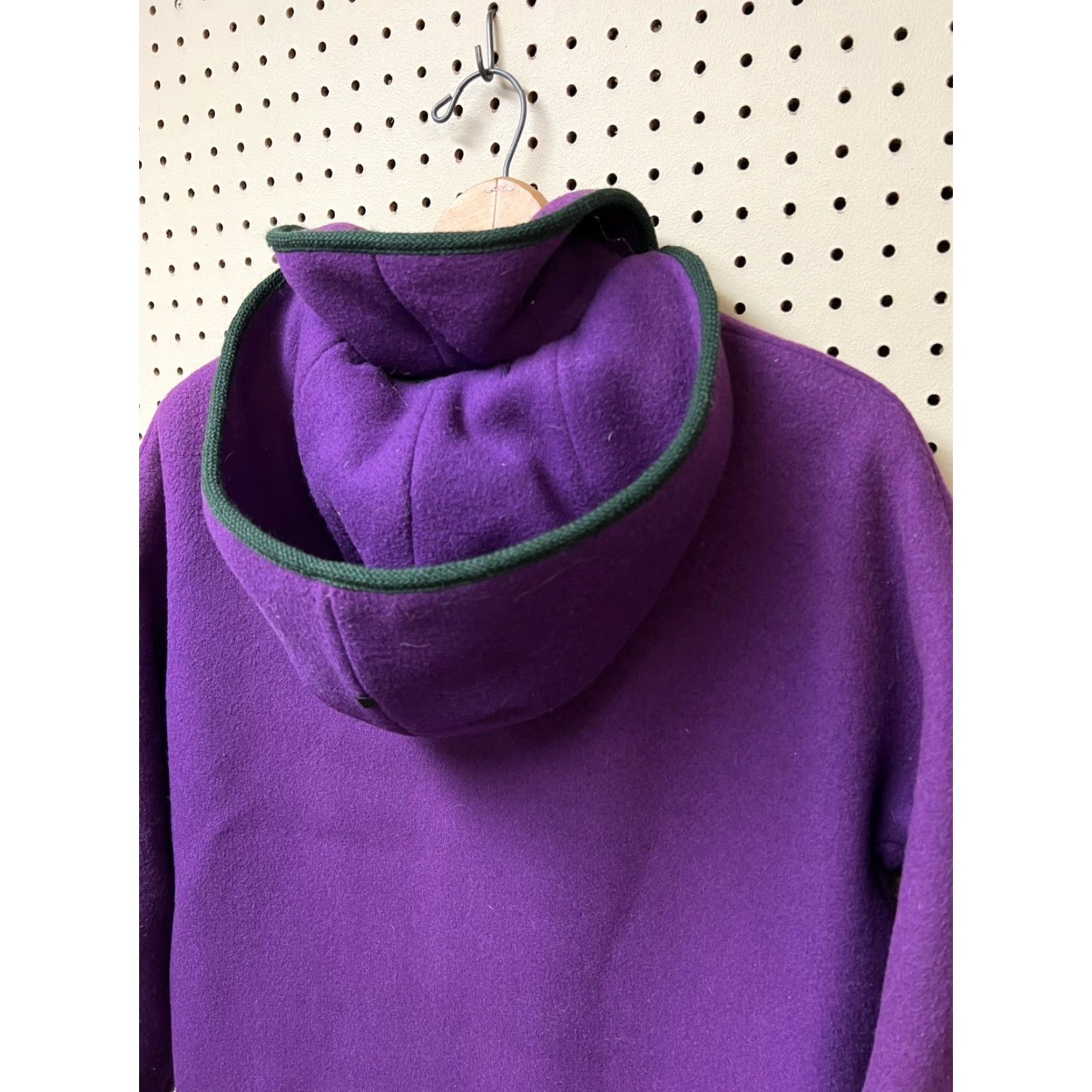 Vintage VINTAGE Bavaria Loden West Germany Purple Wool Coat Hooded Women Size 9 Plus Winter Long Size M / US 6-8 / IT 42-44 - 4 Thumbnail