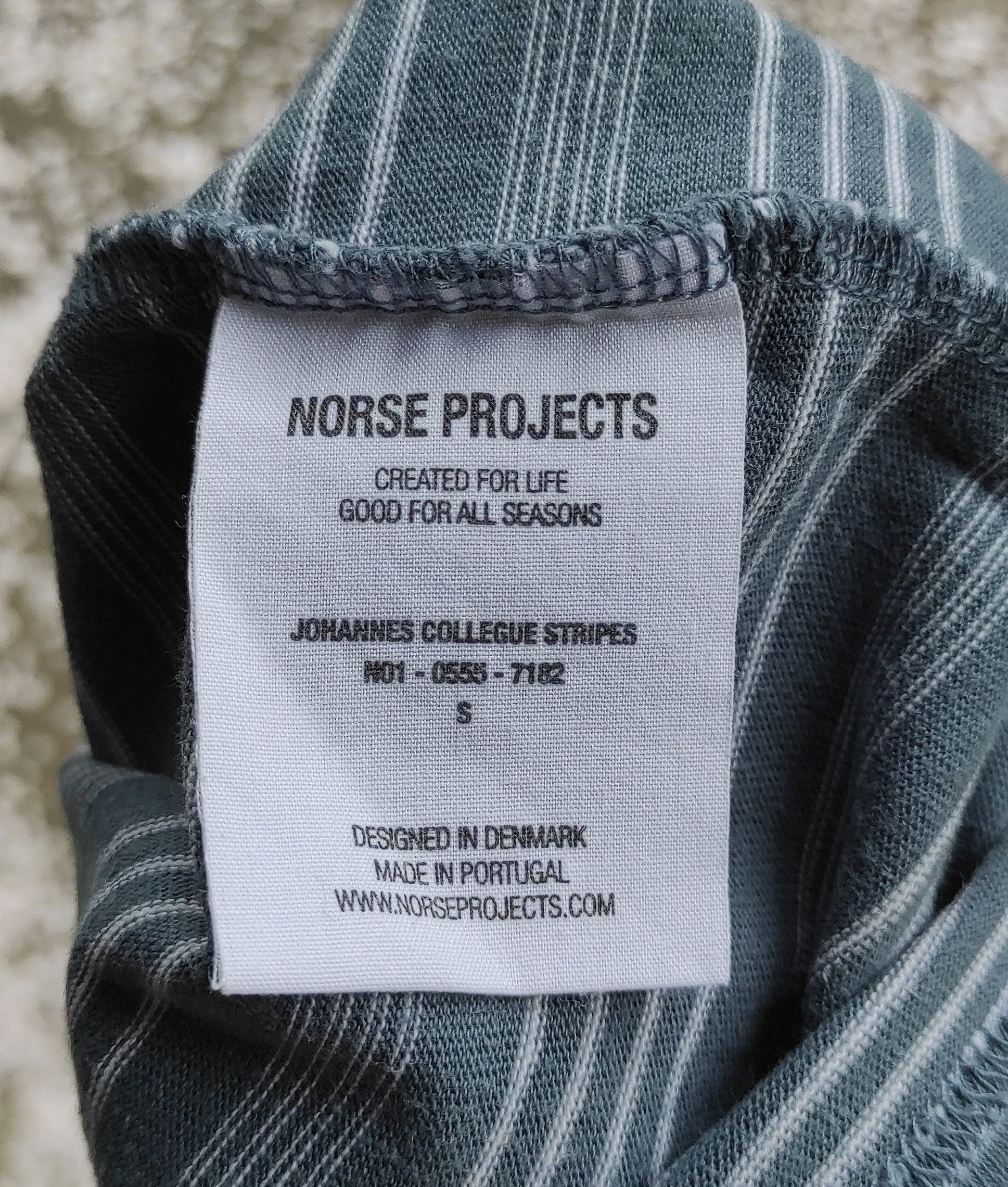 Norse Projects Norse Projects Johannes Collegue Stripes Tee T Shirt Size US S / EU 44-46 / 1 - 5 Thumbnail