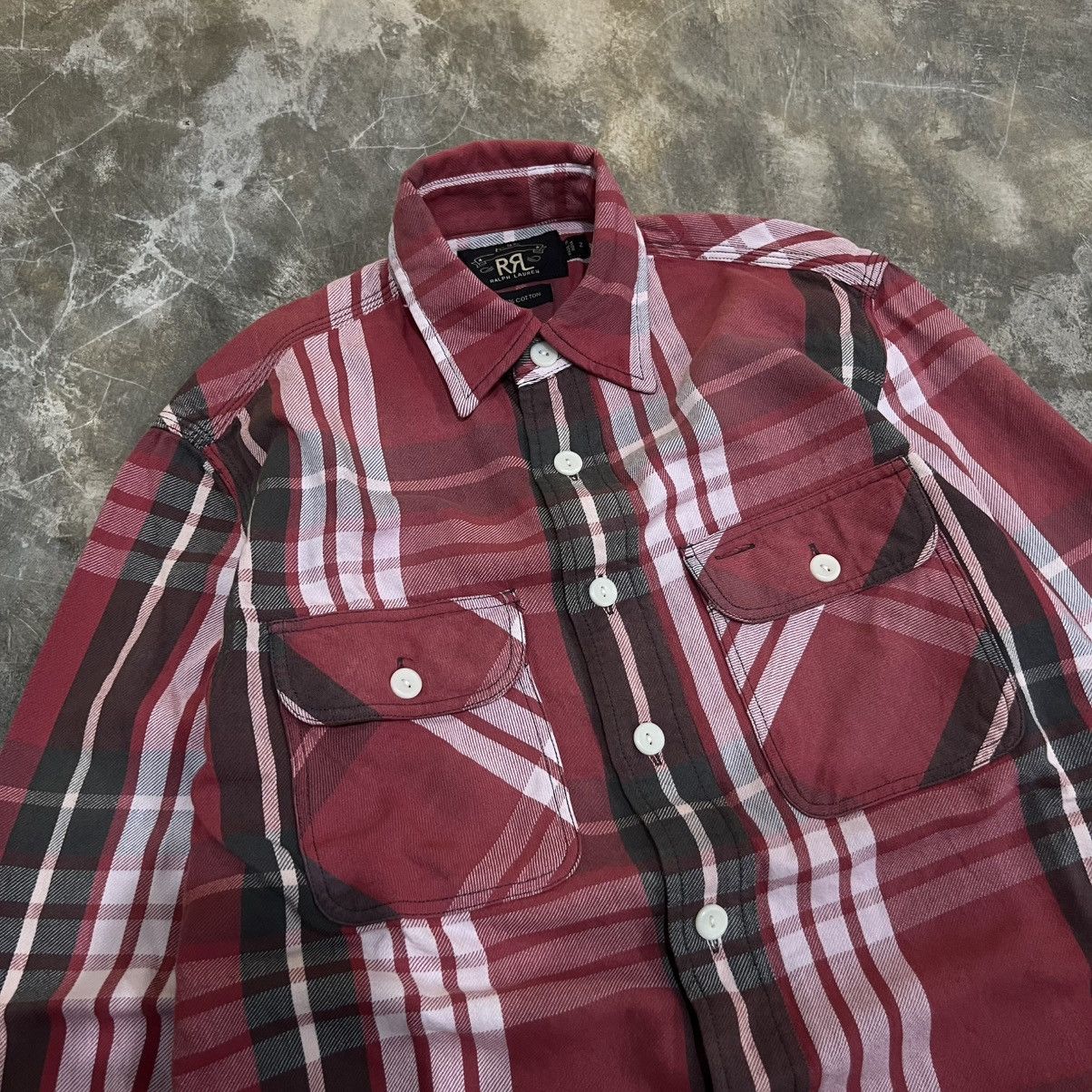 RRL Ralph Lauren RRL Ralph Lauren Flannel Button up Shirt Size US S / EU 44-46 / 1 - 2 Thumbnail