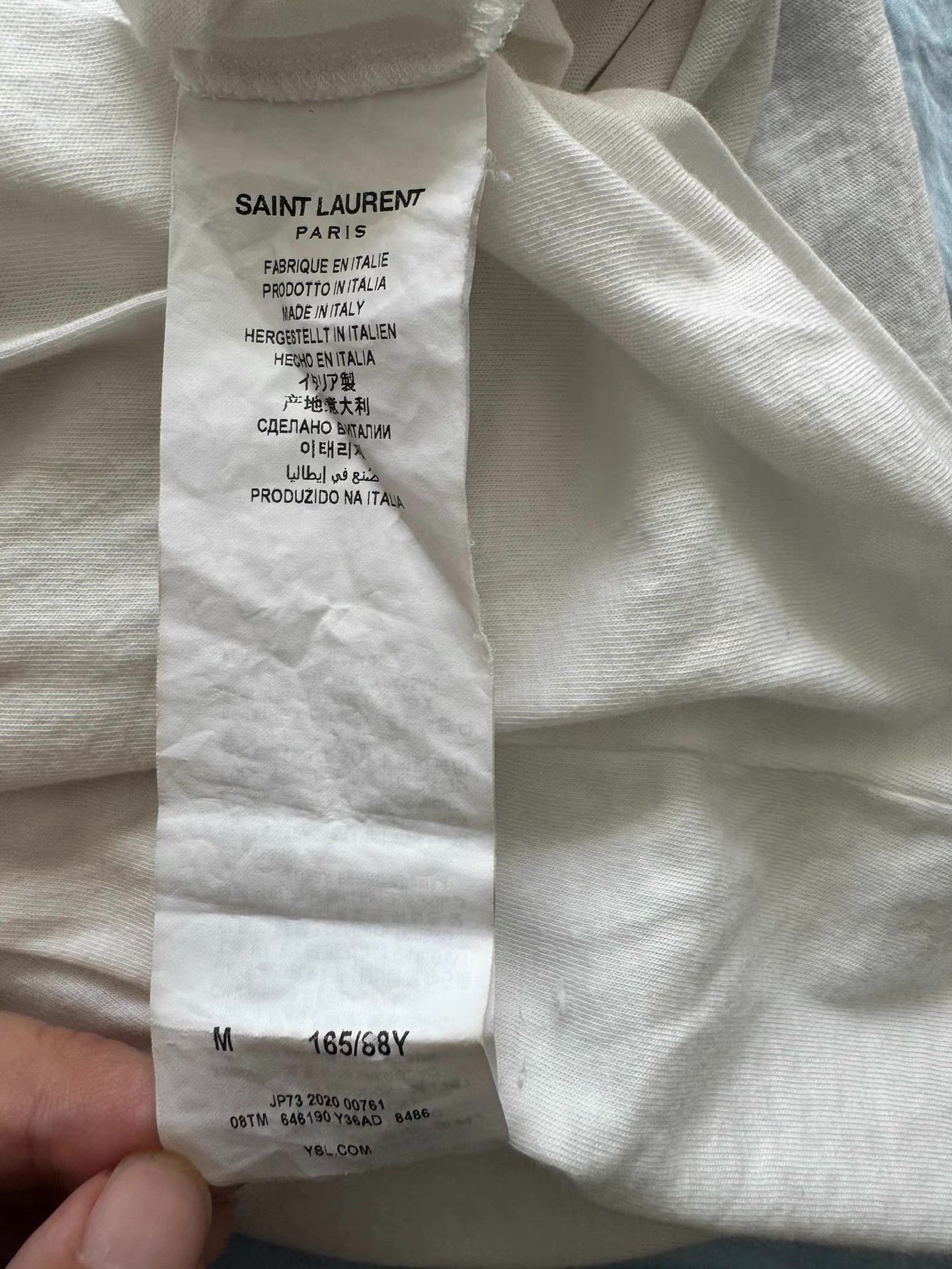 Saint Laurent Paris Saint Laurent Unisex Coconut Tree Beach T-shirt Ｑ23 Size US M / EU 48-50 / 2 - 2 Thumbnail