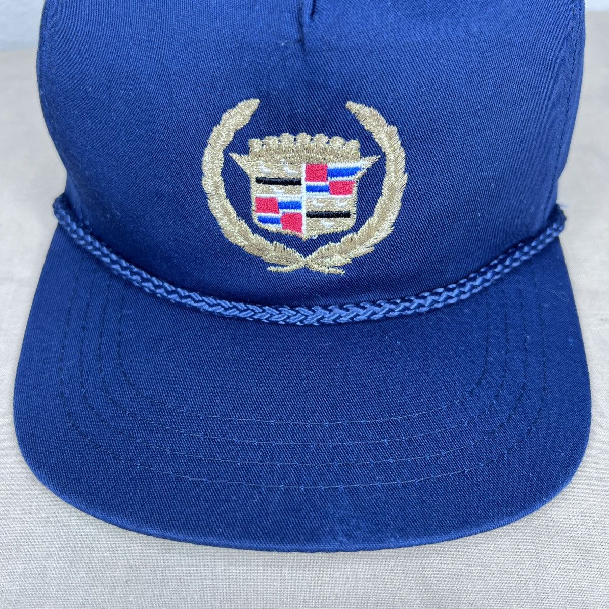 Cadillac Vintage 80s Cadillac Yupoong Rope Embroidered Strapback Hat Size ONE SIZE - 3 Thumbnail
