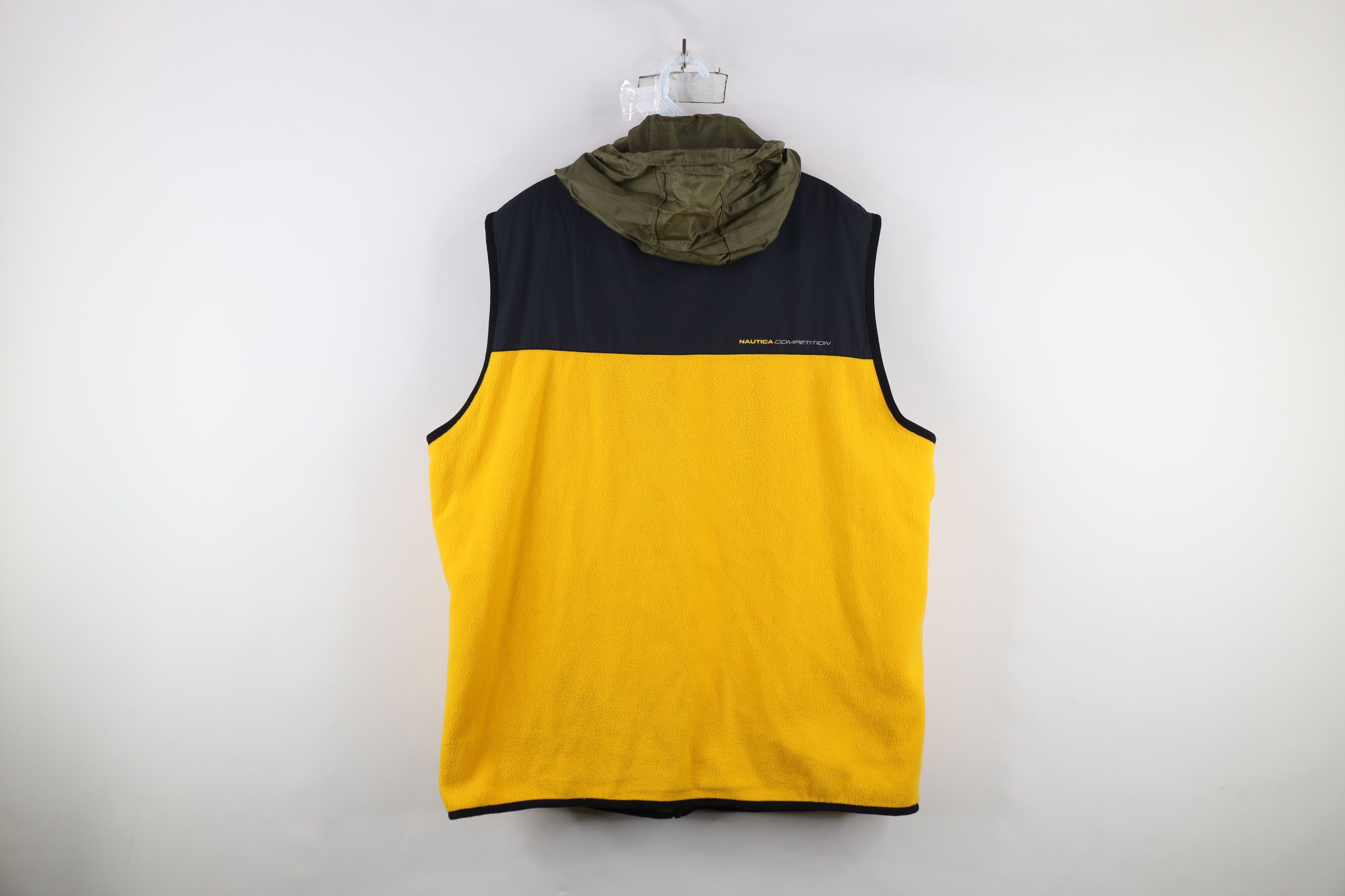 Nautica × Vintage Vintage 90s Nautica Competition Reversible Hooded Jacket Size US XXL / EU 58 / 5 - 15 Thumbnail