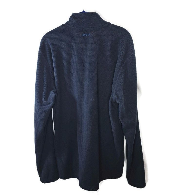 Orvis Men's Orvis Blue Navy 1/4 Zip Fleece Pullover Size Large Size US L / EU 52-54 / 3 - 8 Thumbnail
