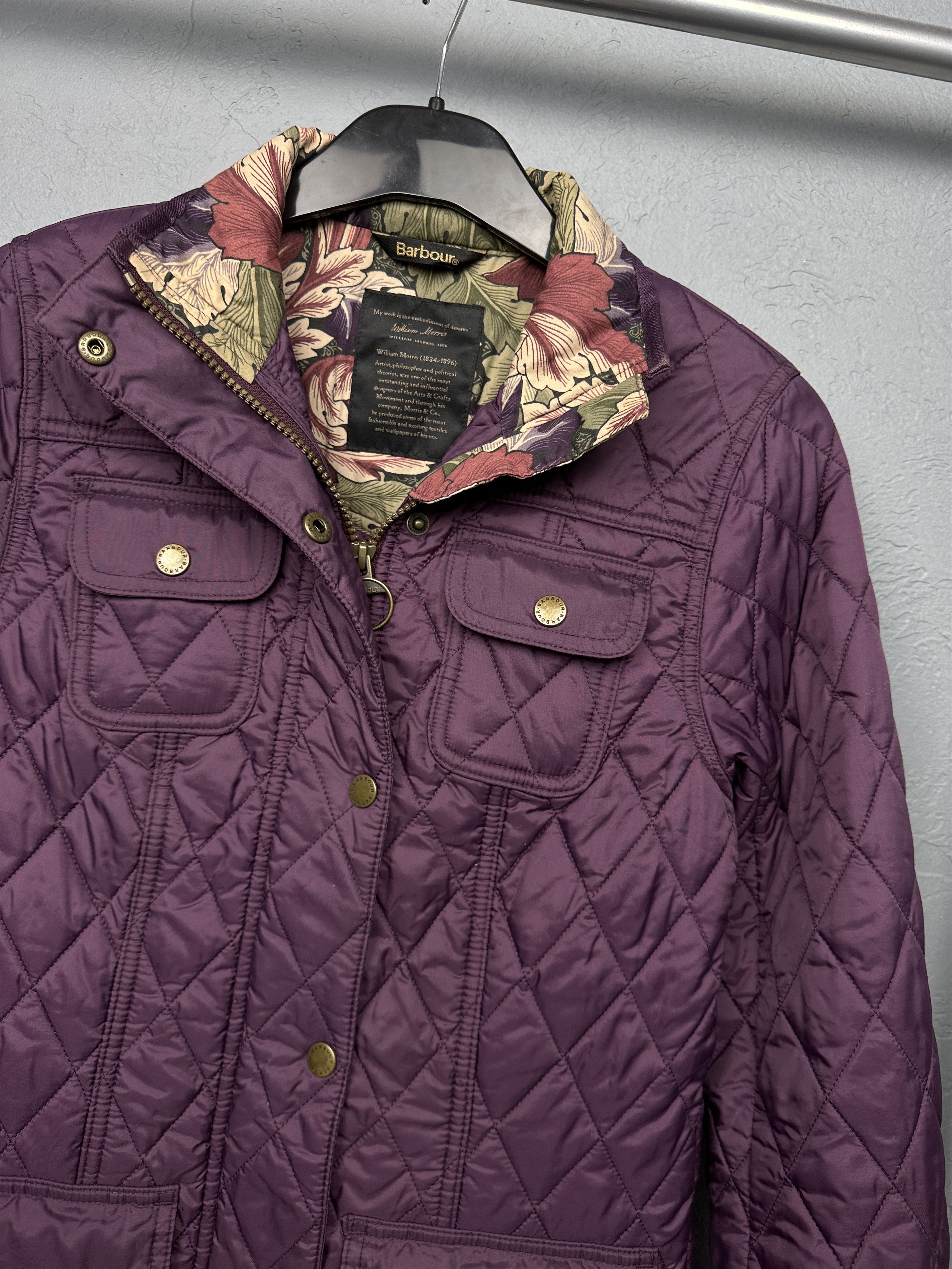 Barbour Barbour William Morris Womens Ruskin Quilted Jacket Size S / US 4 / IT 40 - 2 Thumbnail