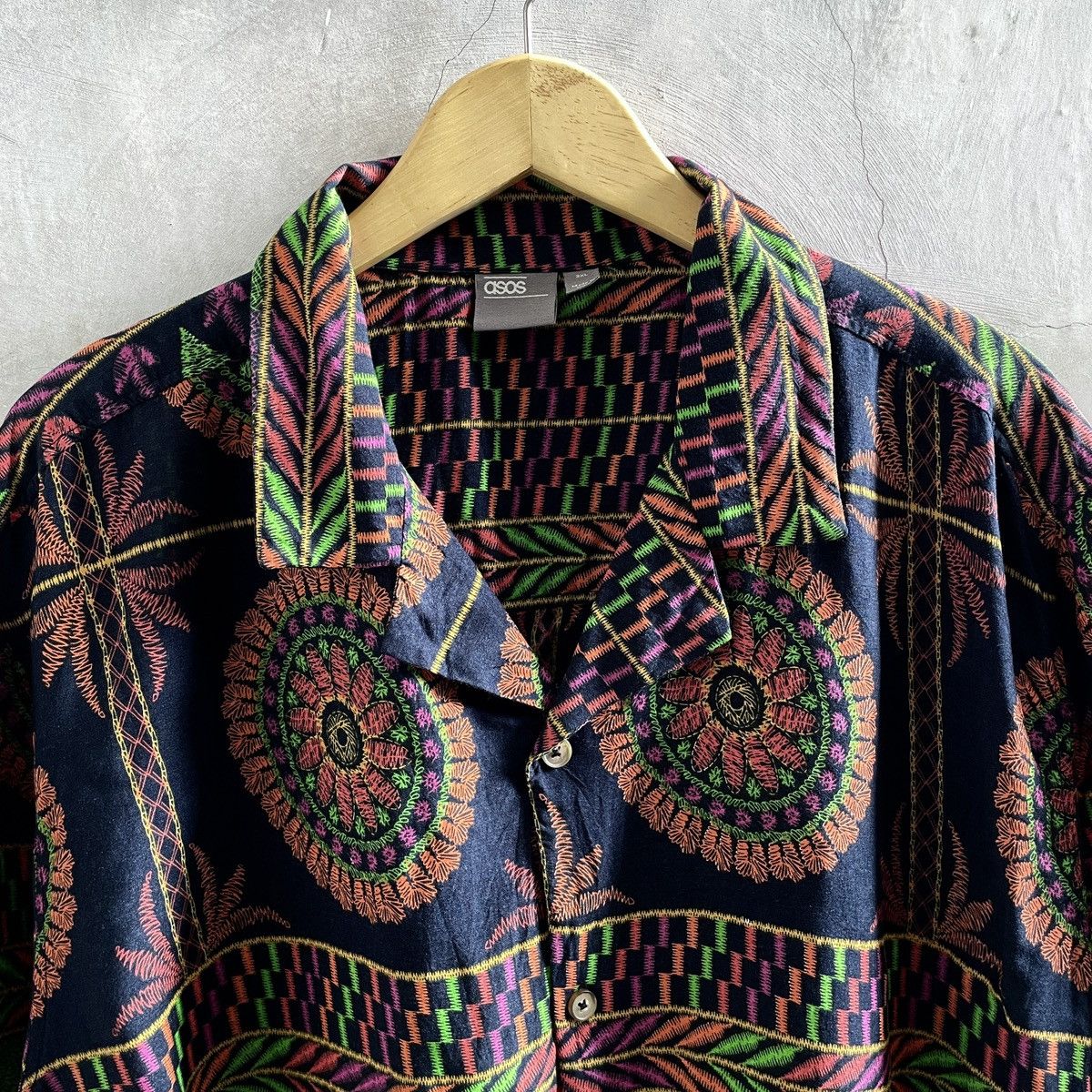 Asos 🔥Asos Vintage Pattern shirt Size US XXL / EU 58 / 5 - 3 Thumbnail
