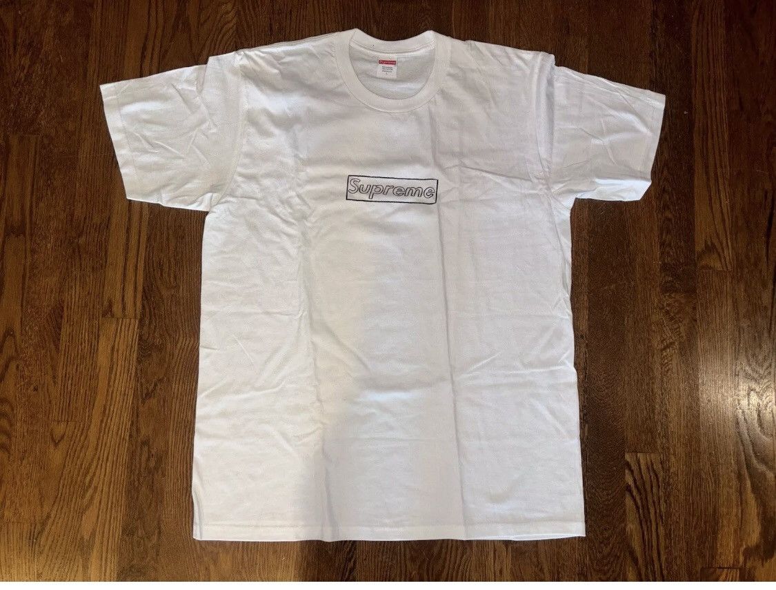 Supreme Supreme Kaws Chalk Logo White T Shirt Large Size US L / EU 52-54 / 3 - 3 Thumbnail