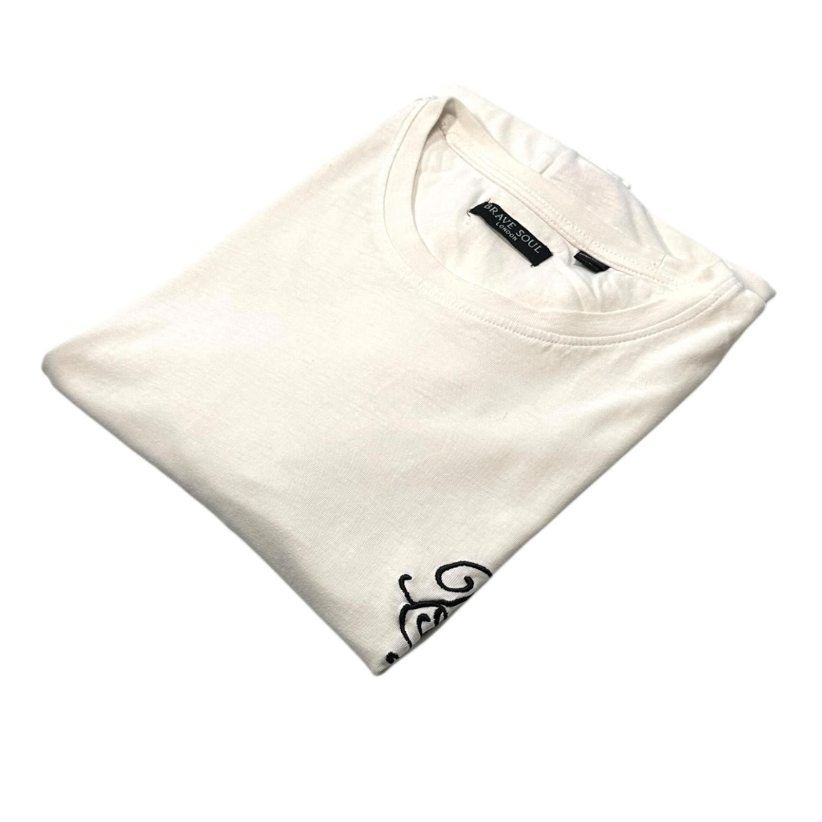 Brave Soul Brave Soul T-Shirt Men's UK Size XL White Short Sleeve Size US XL / EU 56 / 4 - 1 Thumbnail