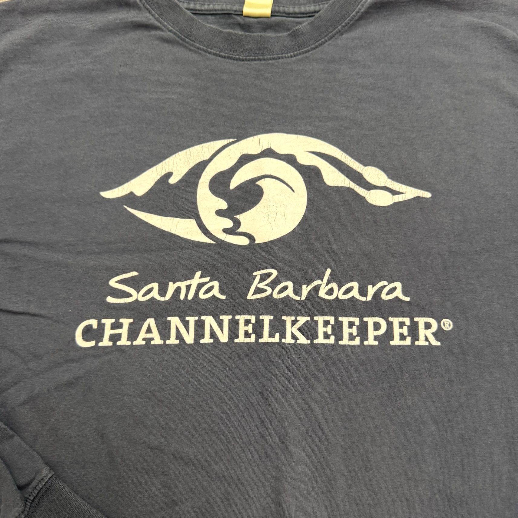 Vintage Vintage Econscious Santa Barbara Channelkeeper Blue T-Shirt Men Medium Crew Neck Logo Casual Size US M / EU 48-50 / 2 - 3 Thumbnail