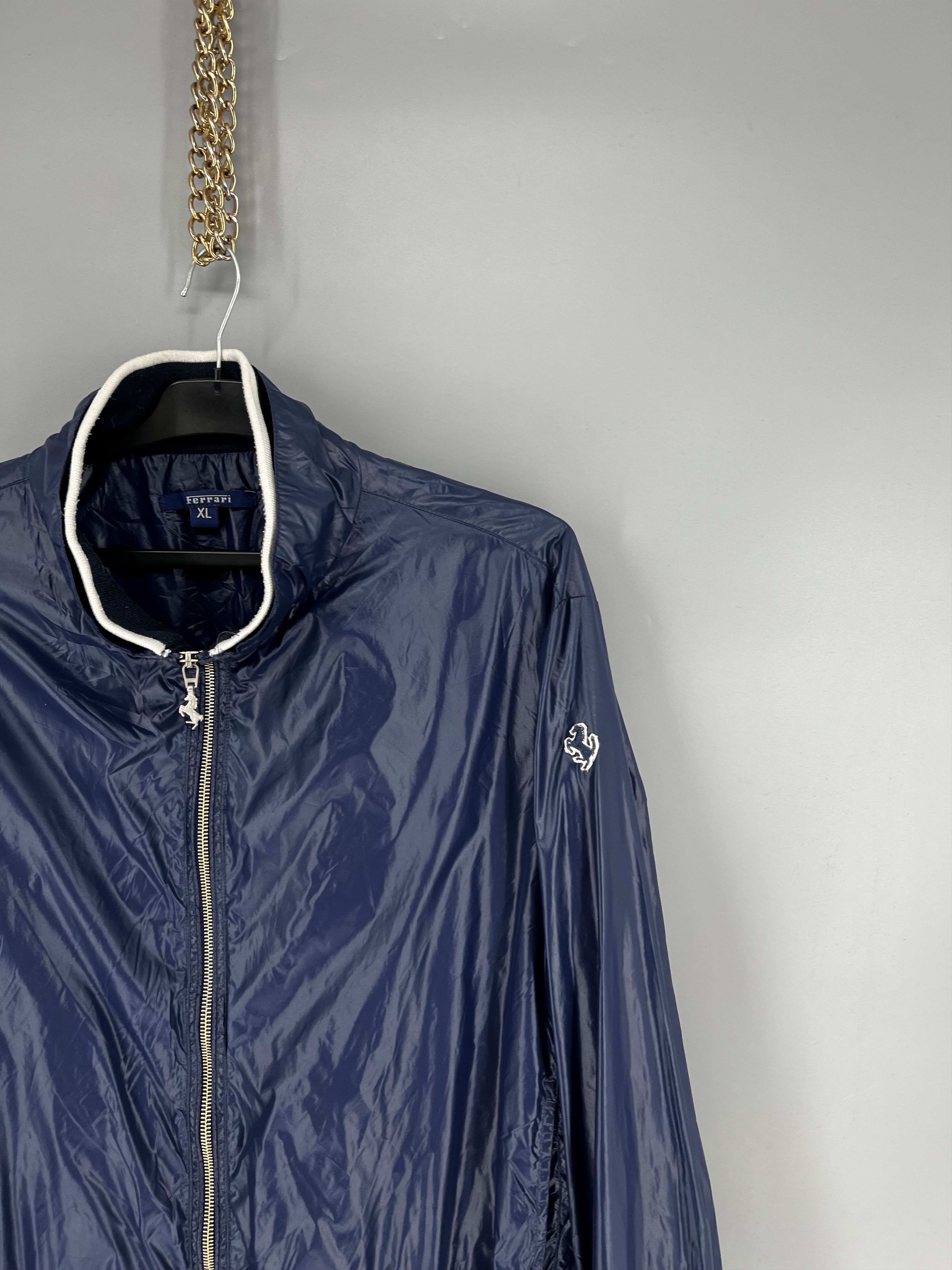 Ferrari Vintage 90s Ferrari Windbreaker Jacket Navy Blue Size XL Size US XL / EU 56 / 4 - 6 Thumbnail
