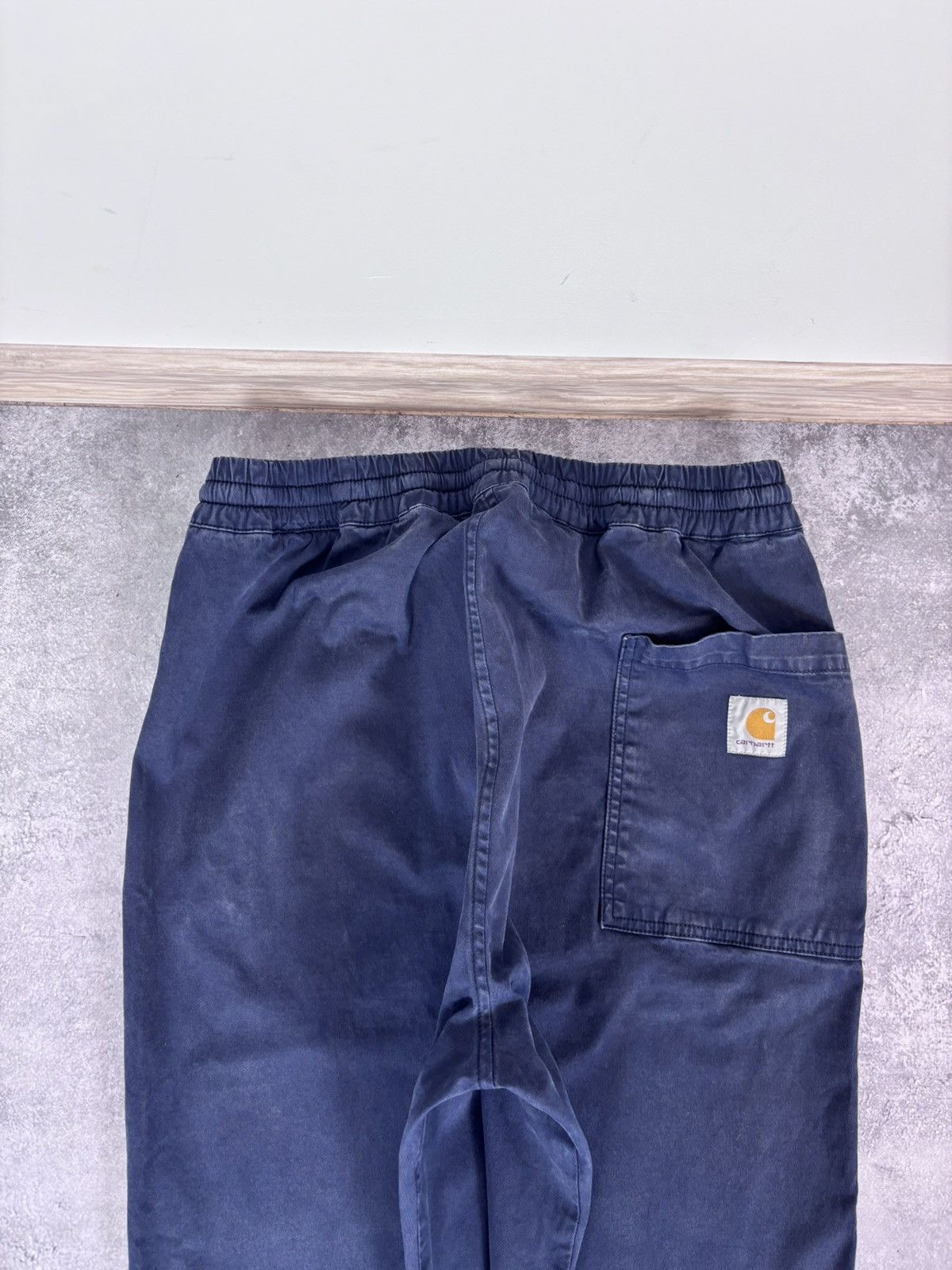 Carhartt Carhartt WIP Lawton Pants Men’s Navy Blue Joggers Tapered Size US 34 / EU 50 - 7 Thumbnail