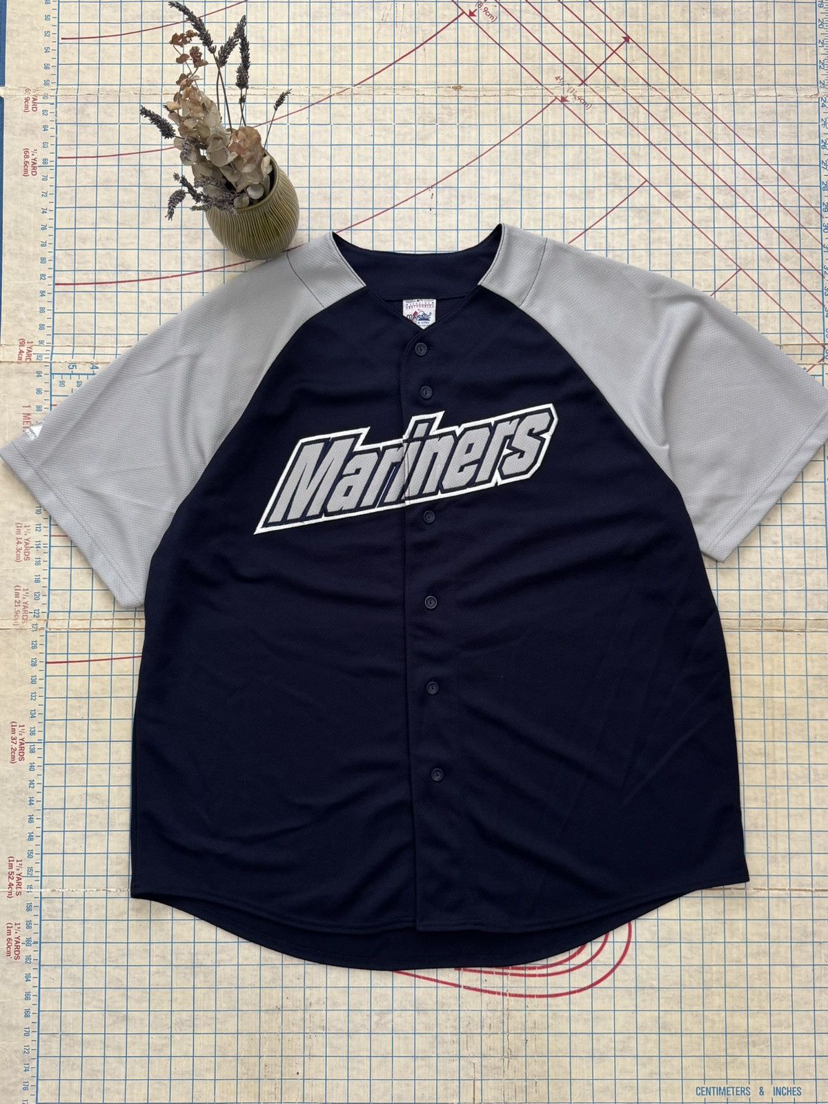 MLB × Majestic × Vintage Vintage Majestic Seattle Mariners John Olerud #5 Jersey XXL Size US XXL / EU 58 / 5 - 3 Thumbnail