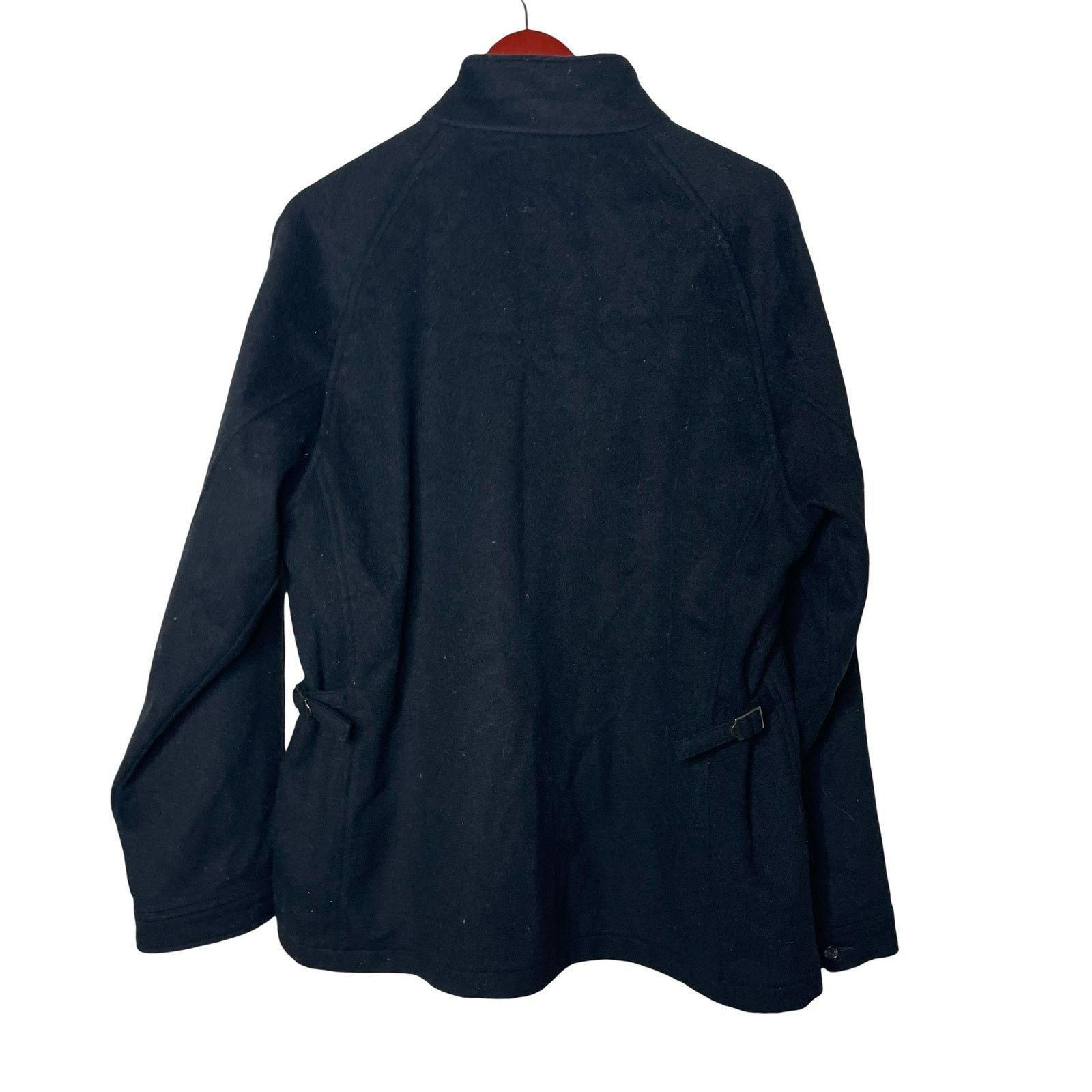 Polo Ralph Lauren VTG Polo Ralph Lauren Wool Coat Jacket Black Full Zip Size L Size US L / EU 52-54 / 3 - 2 Thumbnail