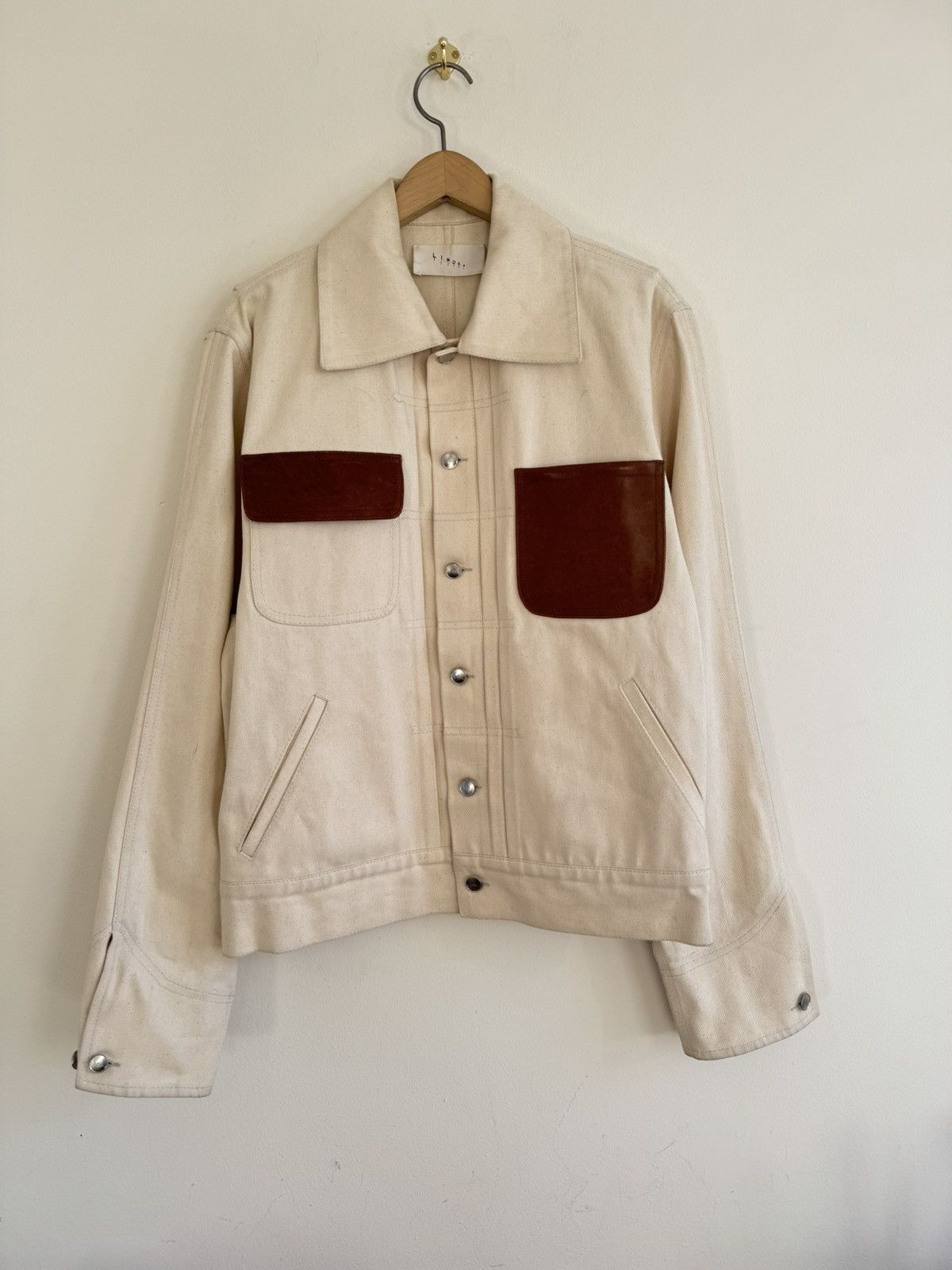 Colbo × Linder Linder SS 2020 Off-White Orson Denim Jacket Size US L / EU 52-54 / 3 - 1 Thumbnail