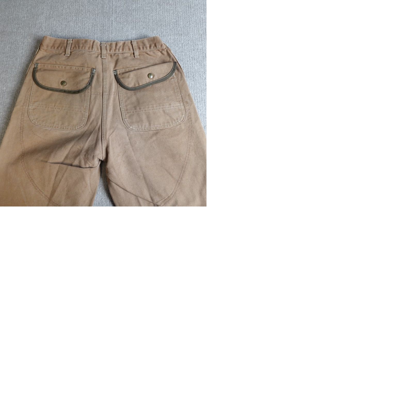 Carhartt VINTAGE Carhartt Pants Men's 32 x 32 Beige Canvas Cotton Double Knee Union Made Khakis Regular Straight - 32 Inseam Size US 32 / EU 48 - 9 Thumbnail