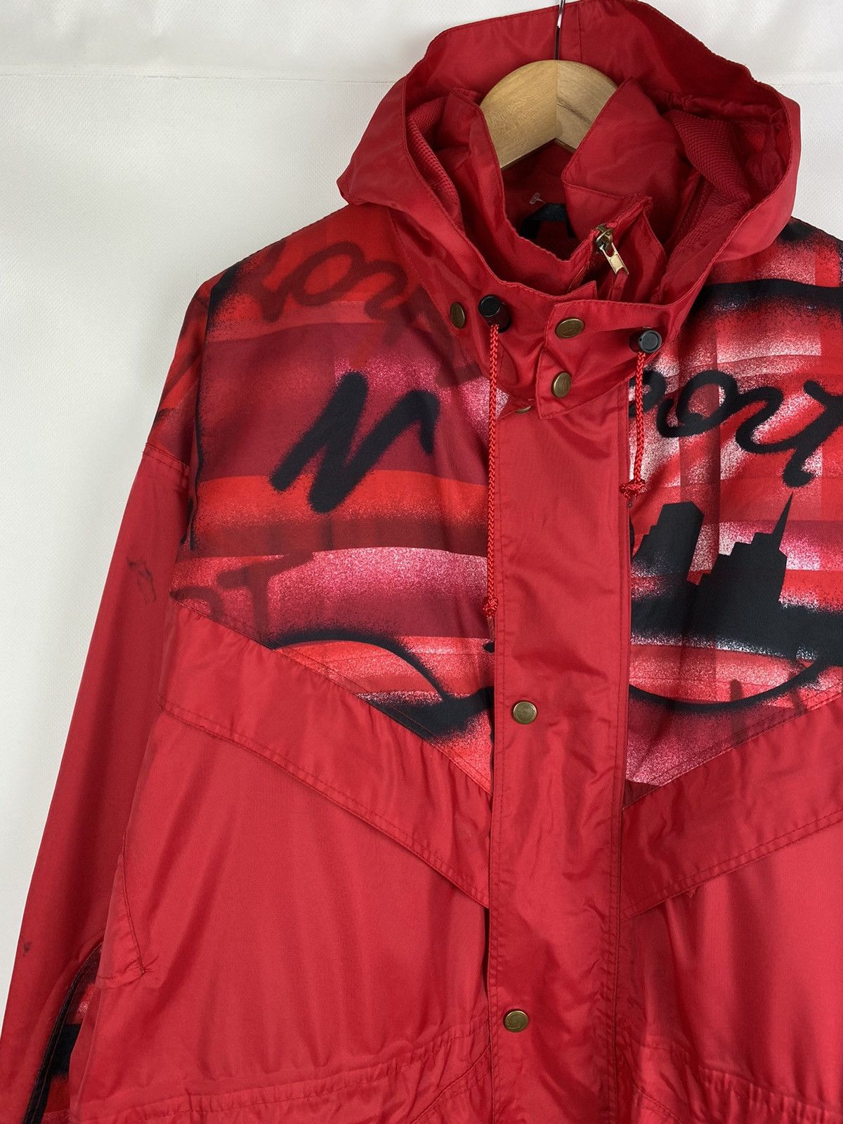 Fjallraven × Vintage Fjallraven vintage overprinted hooded windbreaker jacket Size US L / EU 52-54 / 3 - 3 Thumbnail