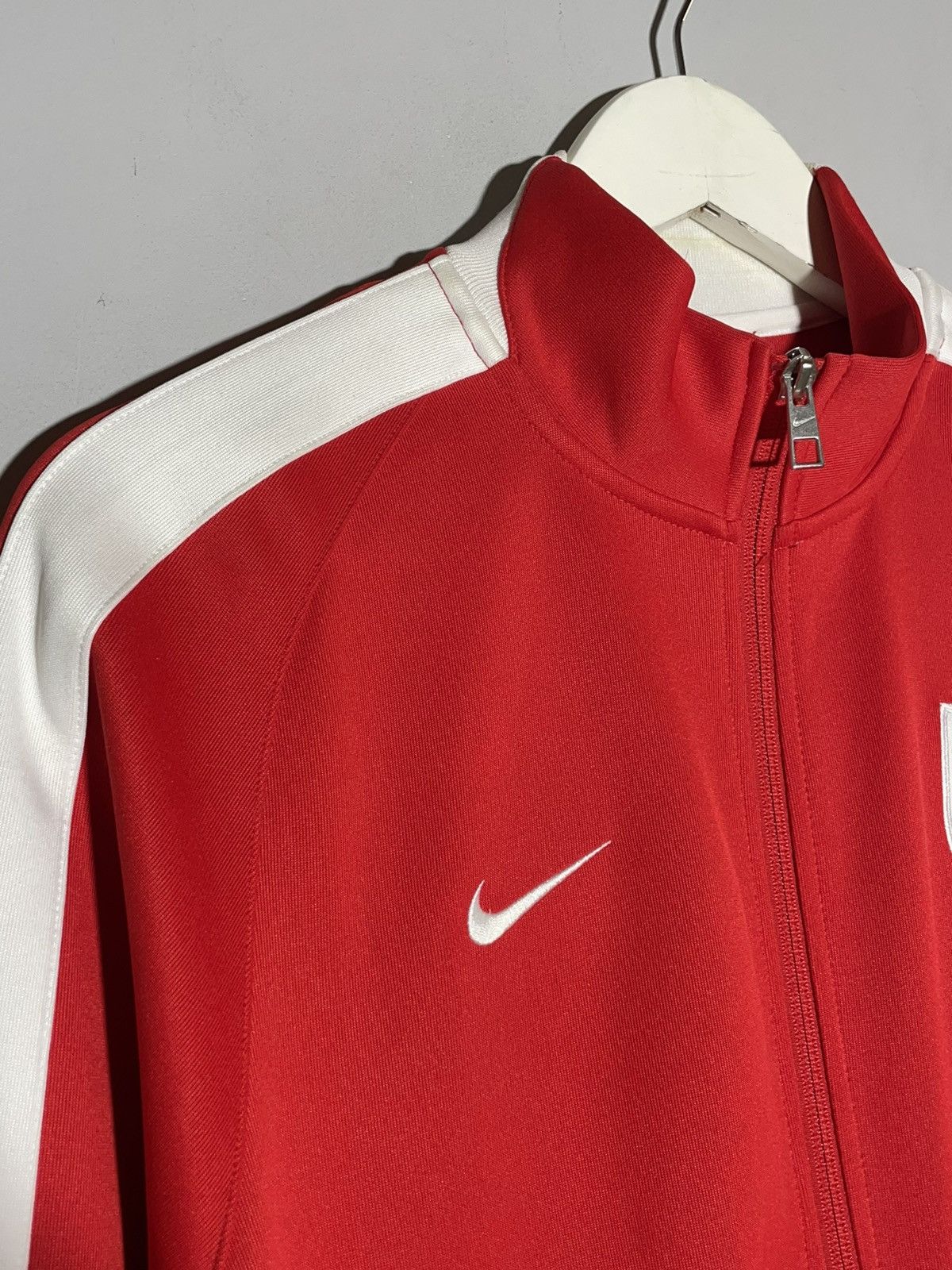 Nike Nike Team England World Cup 2014 Red Full Zip Track Top Size US XL / EU 56 / 4 - 4 Thumbnail