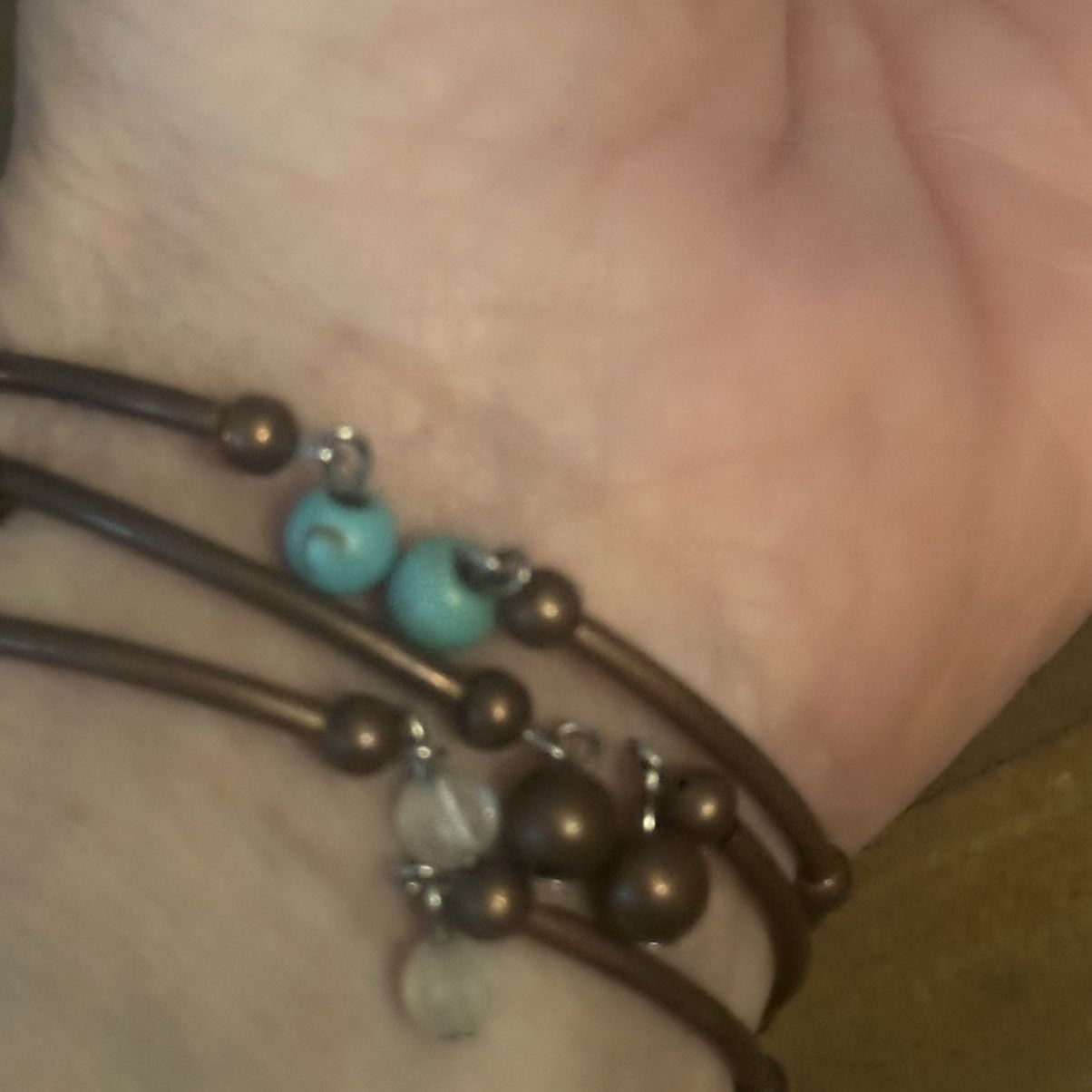 Other Bronze tone mixed stone wire wrap cuff bracelet bundle Size ONE SIZE - 3 Thumbnail