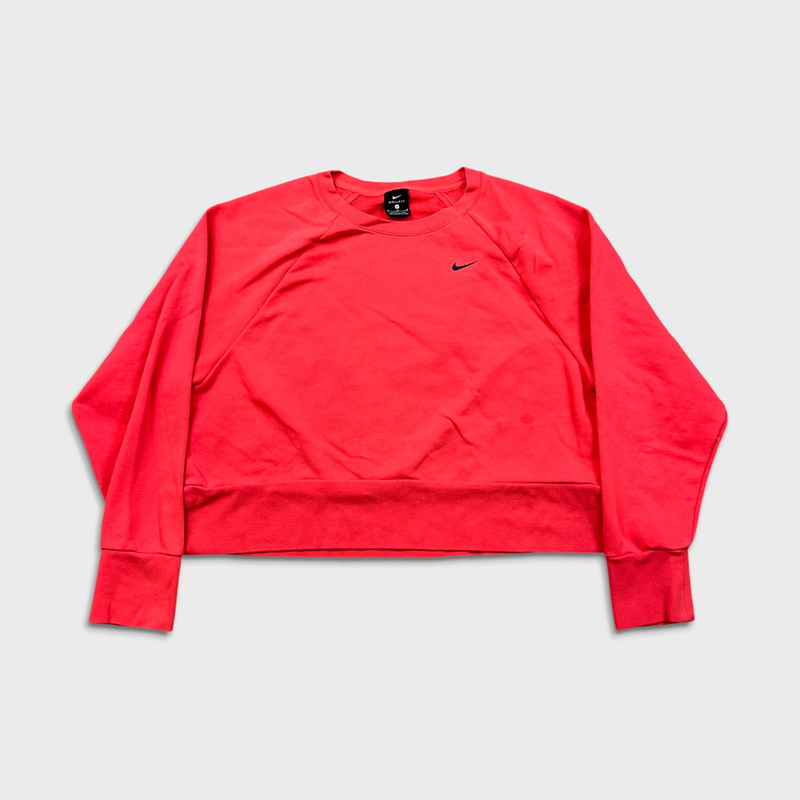 Nike × Vintage Nike Sportswear Sweatshirt Medium Swoosh Cropped Crewneck Size M / US 6-8 / IT 42-44 - 1 Thumbnail