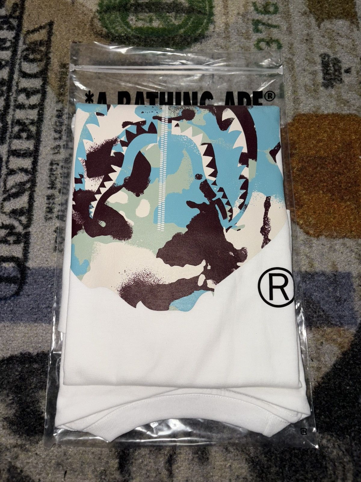 Bape A Bathing Ape Map Camo Ape Head Shark T-Shirt Size US L / EU 52-54 / 3 - 1 Thumbnail