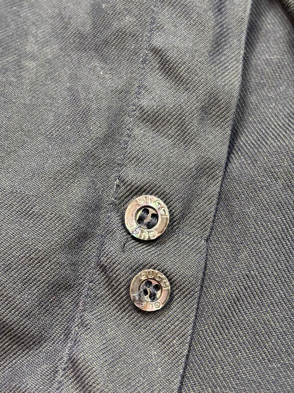 Gucci Gucci Black Cotton Shirt Size 41/16 Italy Long Cuffs Size US L / EU 52-54 / 3 - 16 Thumbnail