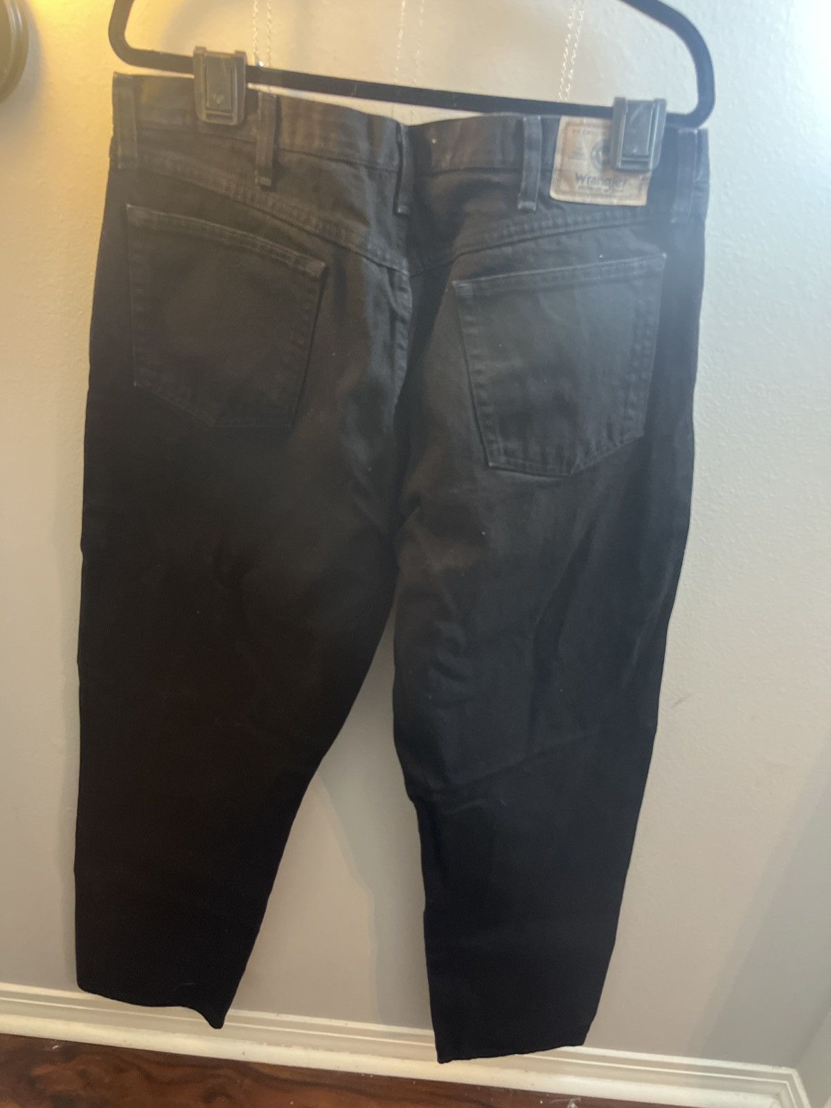 Vintage × Wrangler Black denim wrangler jeans Size US 38 / EU 54 - 2 Thumbnail