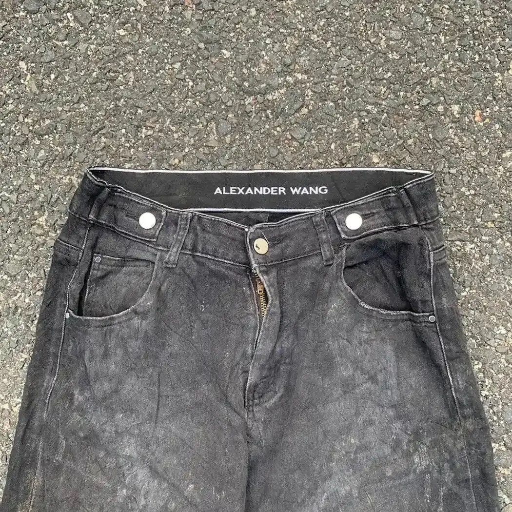 Alexander Wang × Designer × Vintage ALEXANDER WANG TROUSERS STRETCHABLE SPRING WAIST DIRTY FADED Size US 29 - 4 Thumbnail