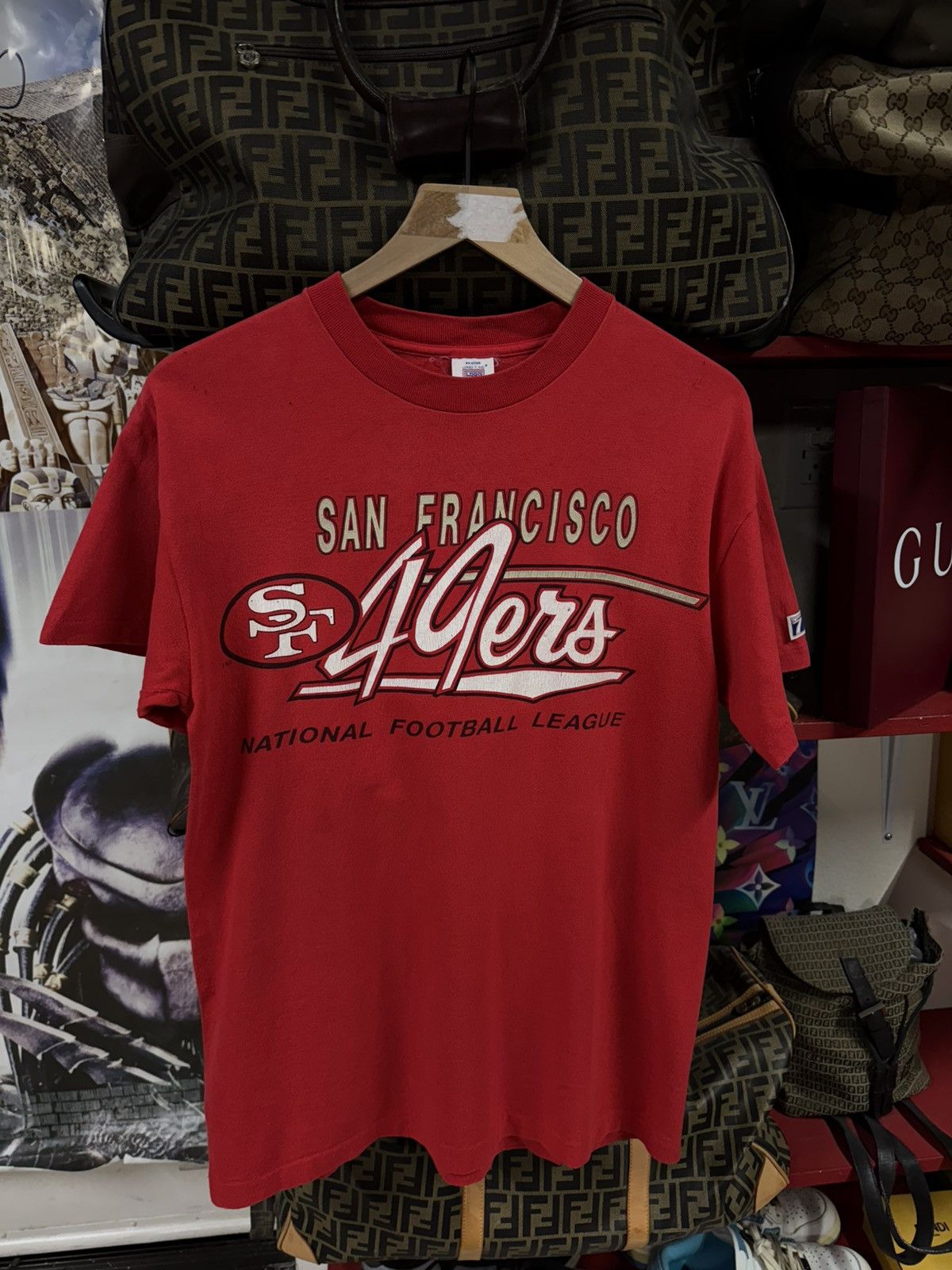 Vintage Vintage 90’s NFL 49ers T-Shirt Vtg Adult Size Medium Size US M / EU 48-50 / 2 - 1 Thumbnail