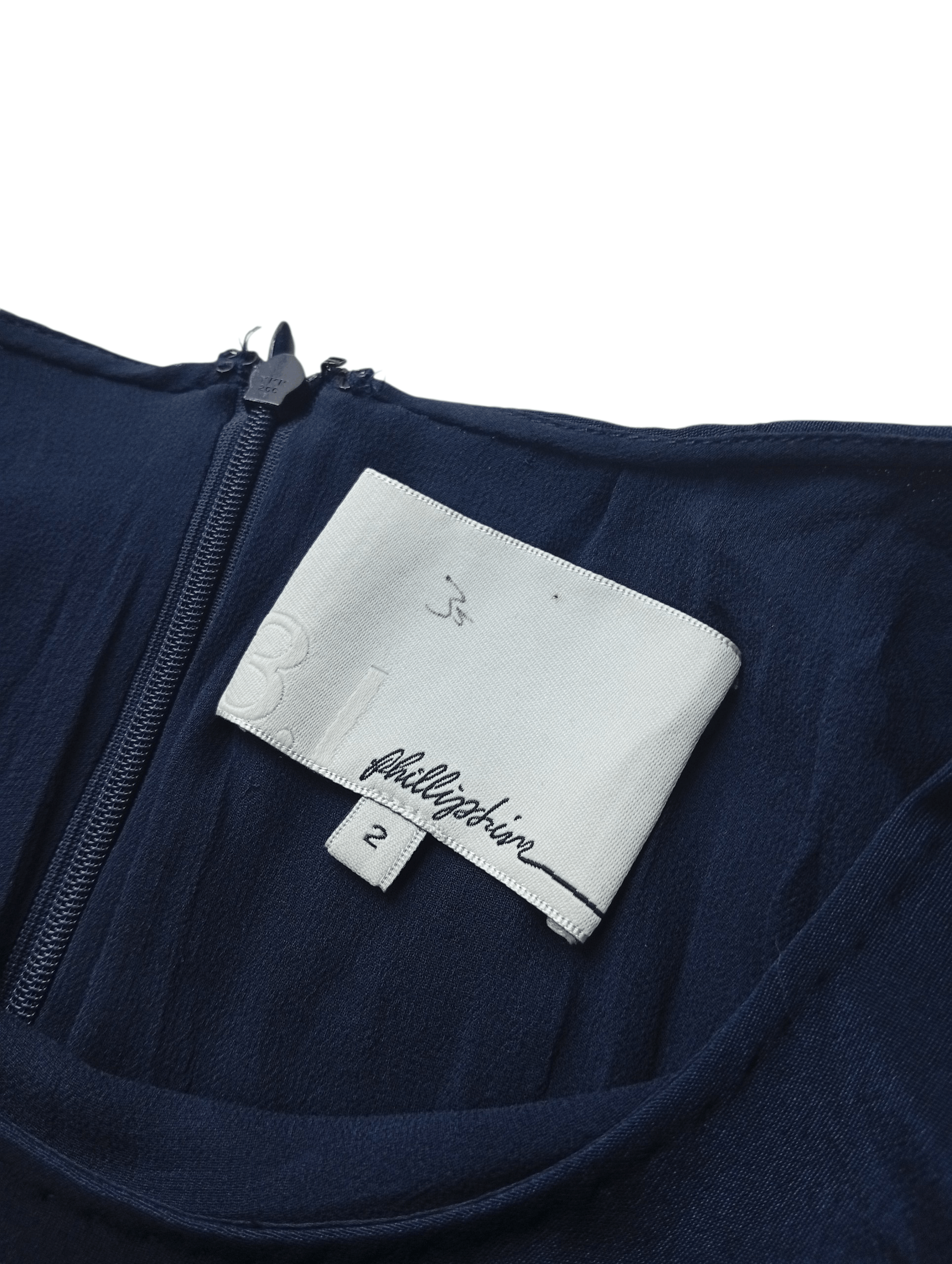 3.1 Phillip Lim silk navy dresses Size XS / US 0-2 / IT 36-38 - 3 Thumbnail