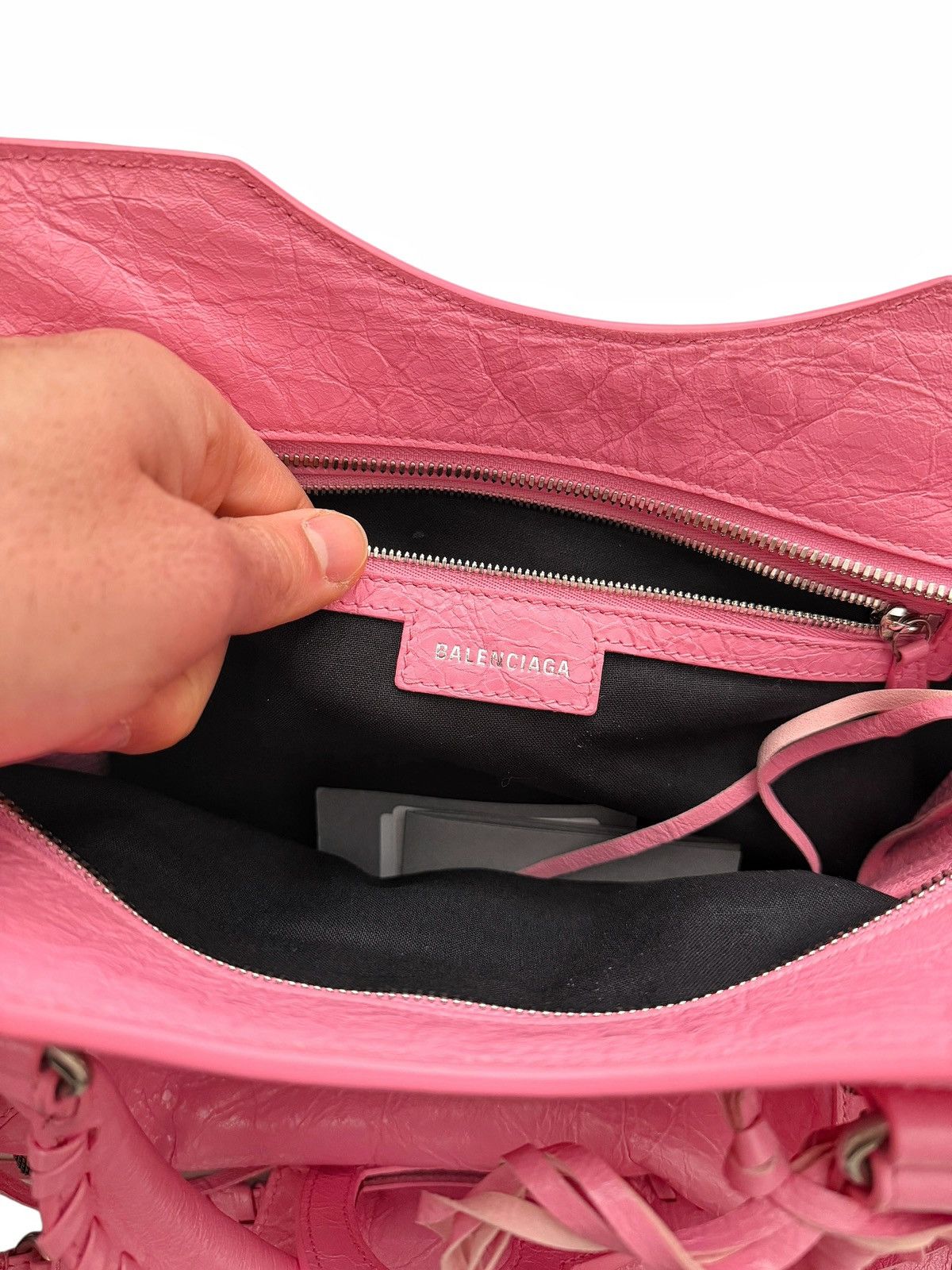 Balenciaga RARE Pink Le Cagole Neo City Bag Arena Leather Size ONE SIZE - 6 Thumbnail