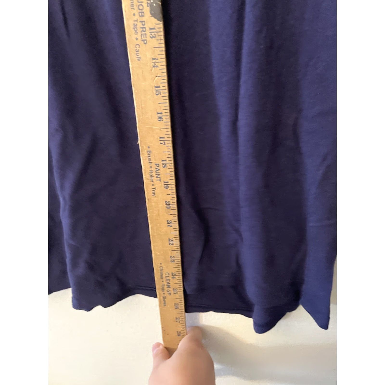 Nautica Nautica T-Shirt Women 2X Short Sleeve Round Neckt Pullover 100% Cotton Blue Navy Solid Abstract Size XXL / US 16-18 / IT 52-54 - 4 Thumbnail