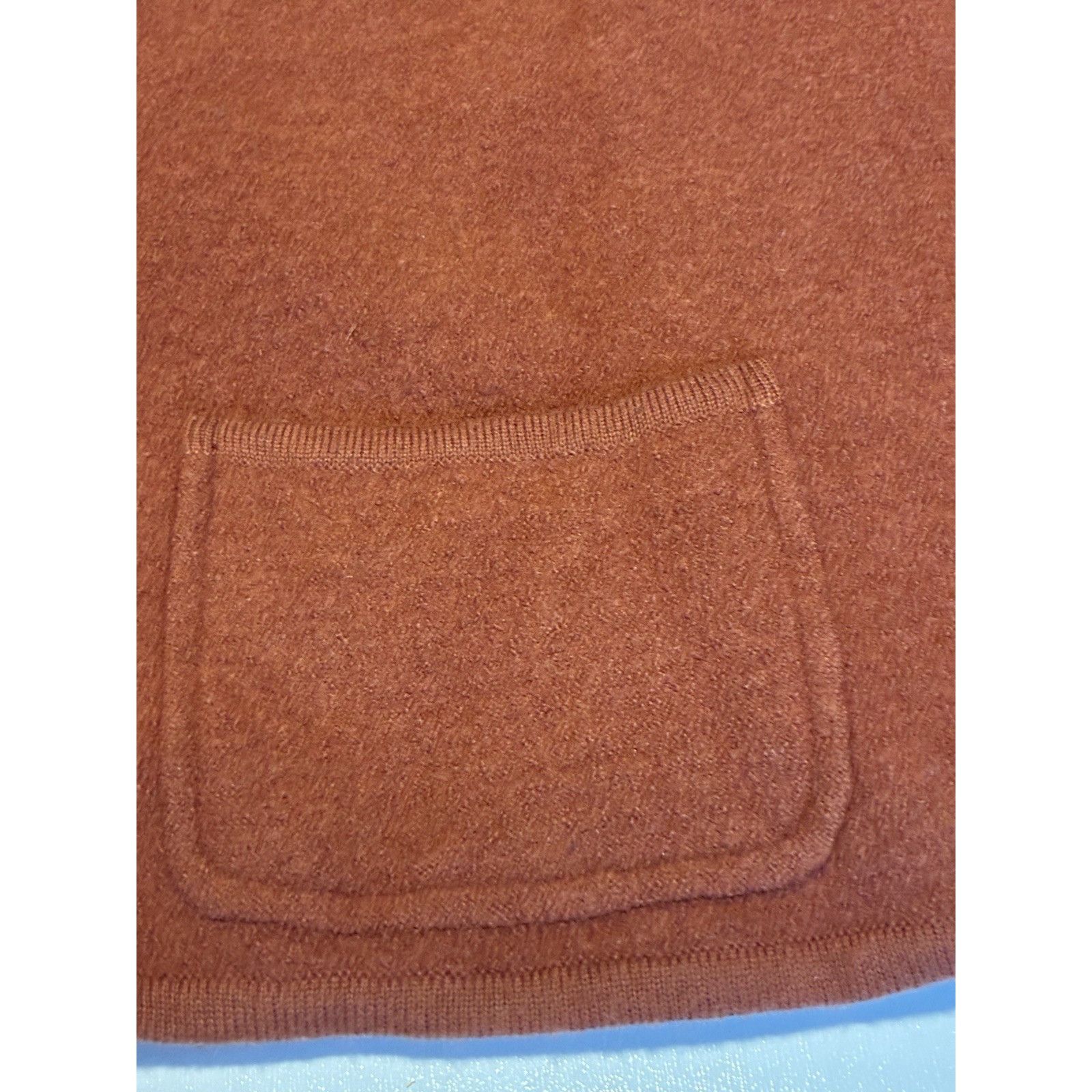 Other Vintage August Max Woman Vest 1X Rust Orange Boiled Wool Ble ...