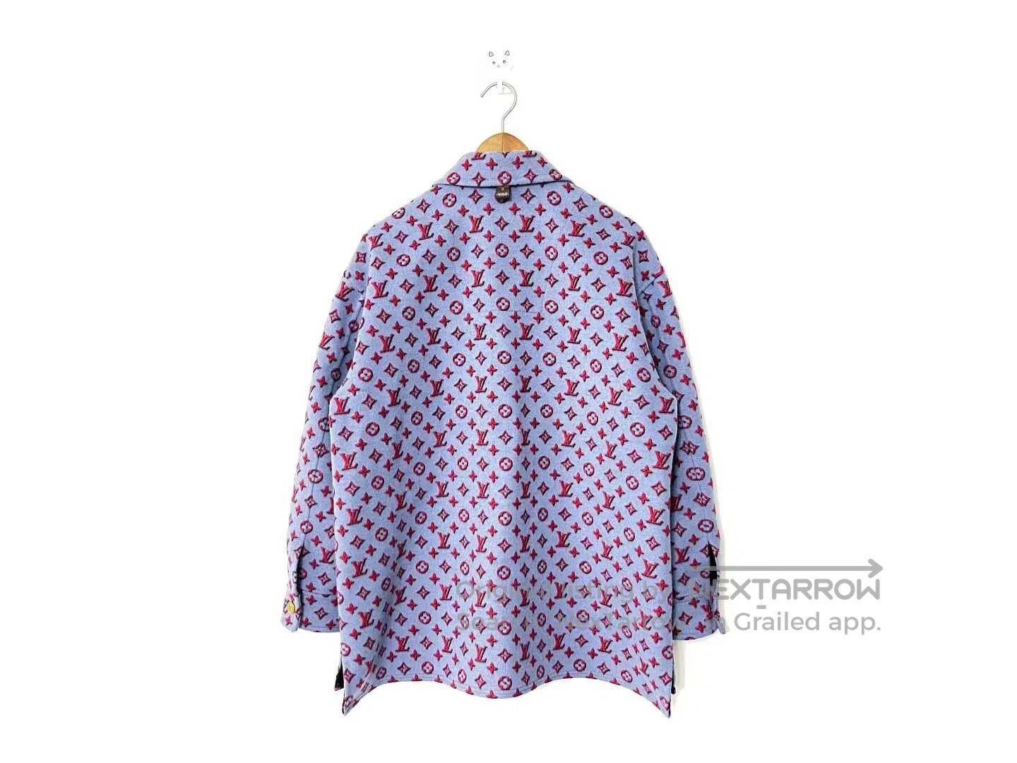 Louis Vuitton louis vuitton wool patterned coat. Size M / US 6-8 / IT 42-44 - 3 Thumbnail