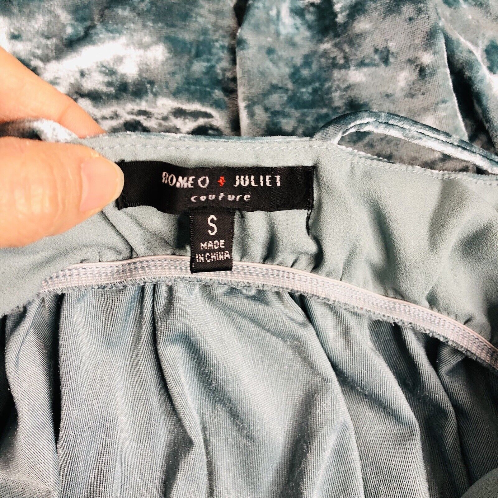Other Romeo Juliet Couture Mini Dress Womens size S Metallic Teal Size S / US 4 / IT 40 - 7 Thumbnail
