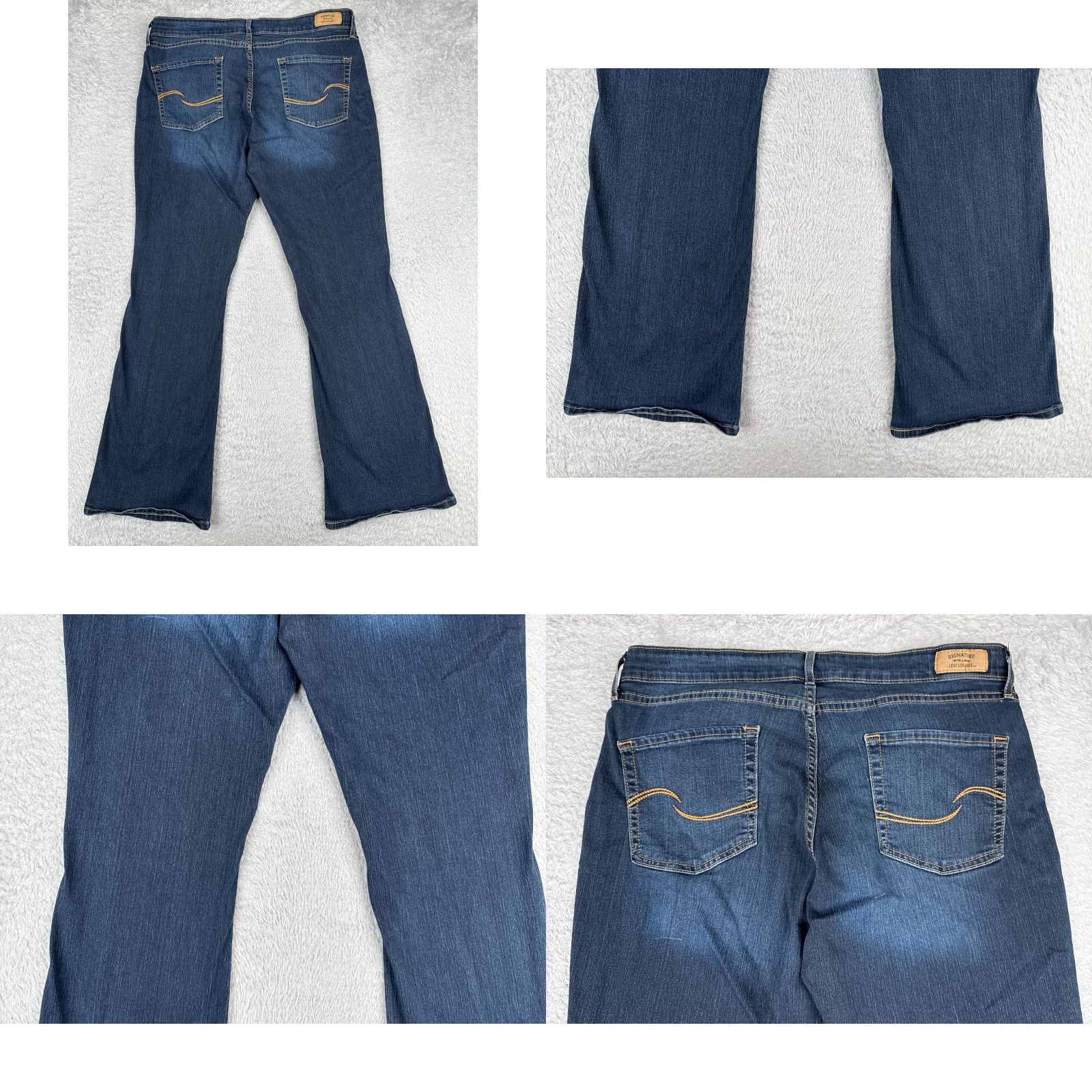 Levi's Levis Jeans Women 18 Blue Denim Mid Rise Bootcut 34x30 Regular Cotton Blend 5-Pocket Design Size 40" / US 18 - 10 Thumbnail