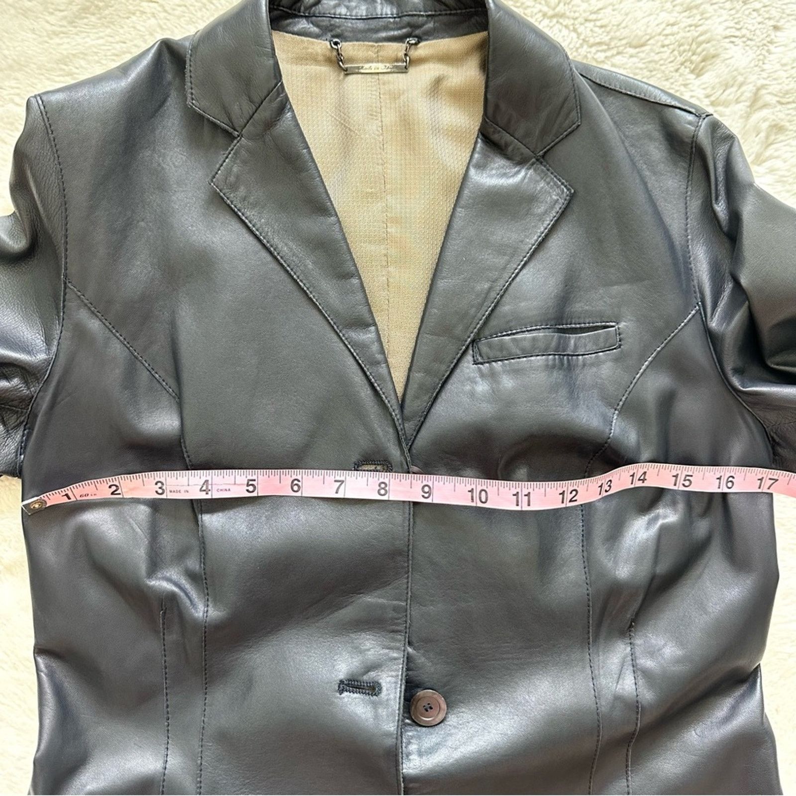 Other Leather women jacket Italian brand size 42IT or 6 US Size M / US 6-8 / IT 42-44 - 7 Thumbnail