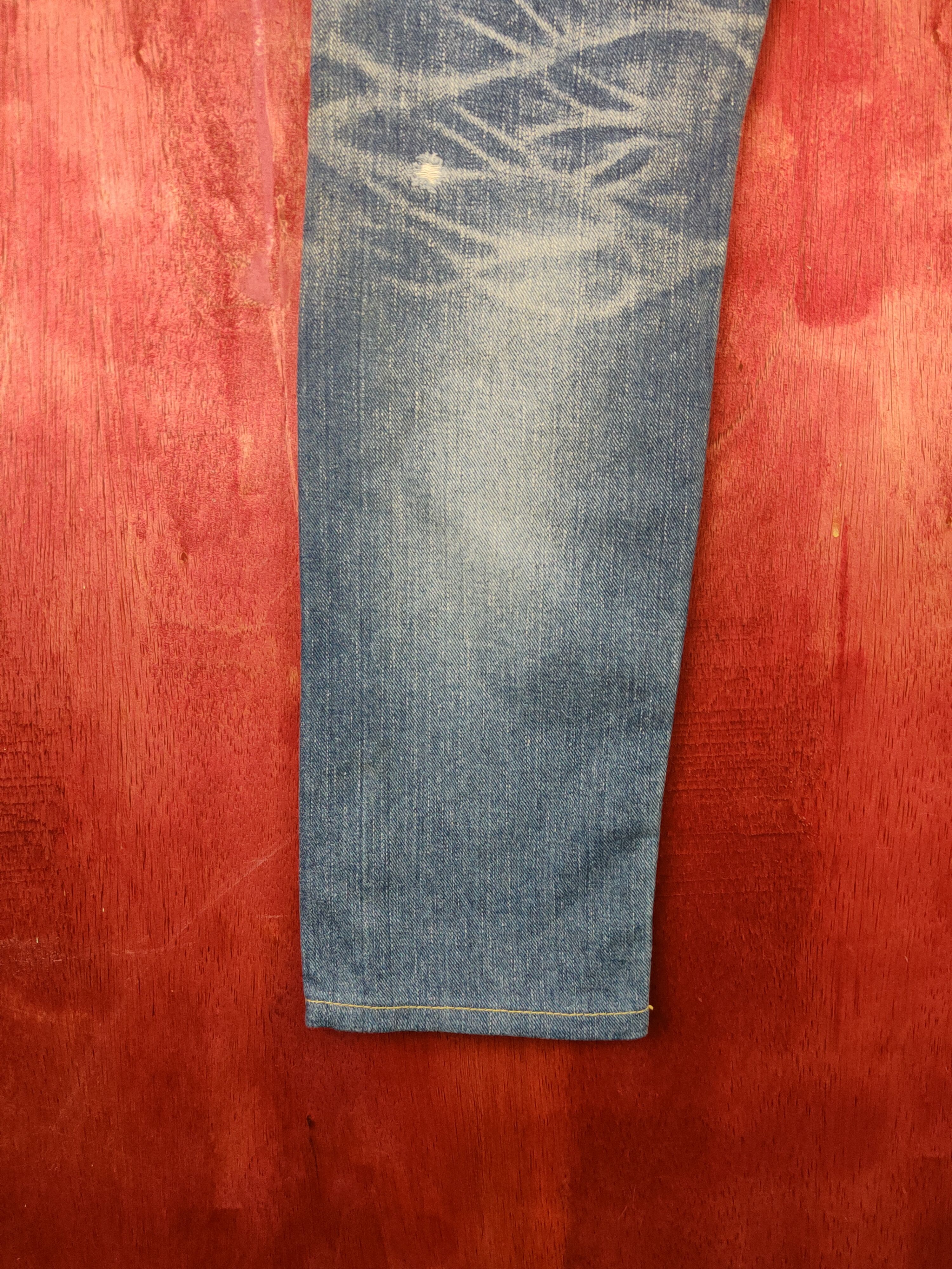 Lee Blue Faded Distressed Ripped Jeans #S1812