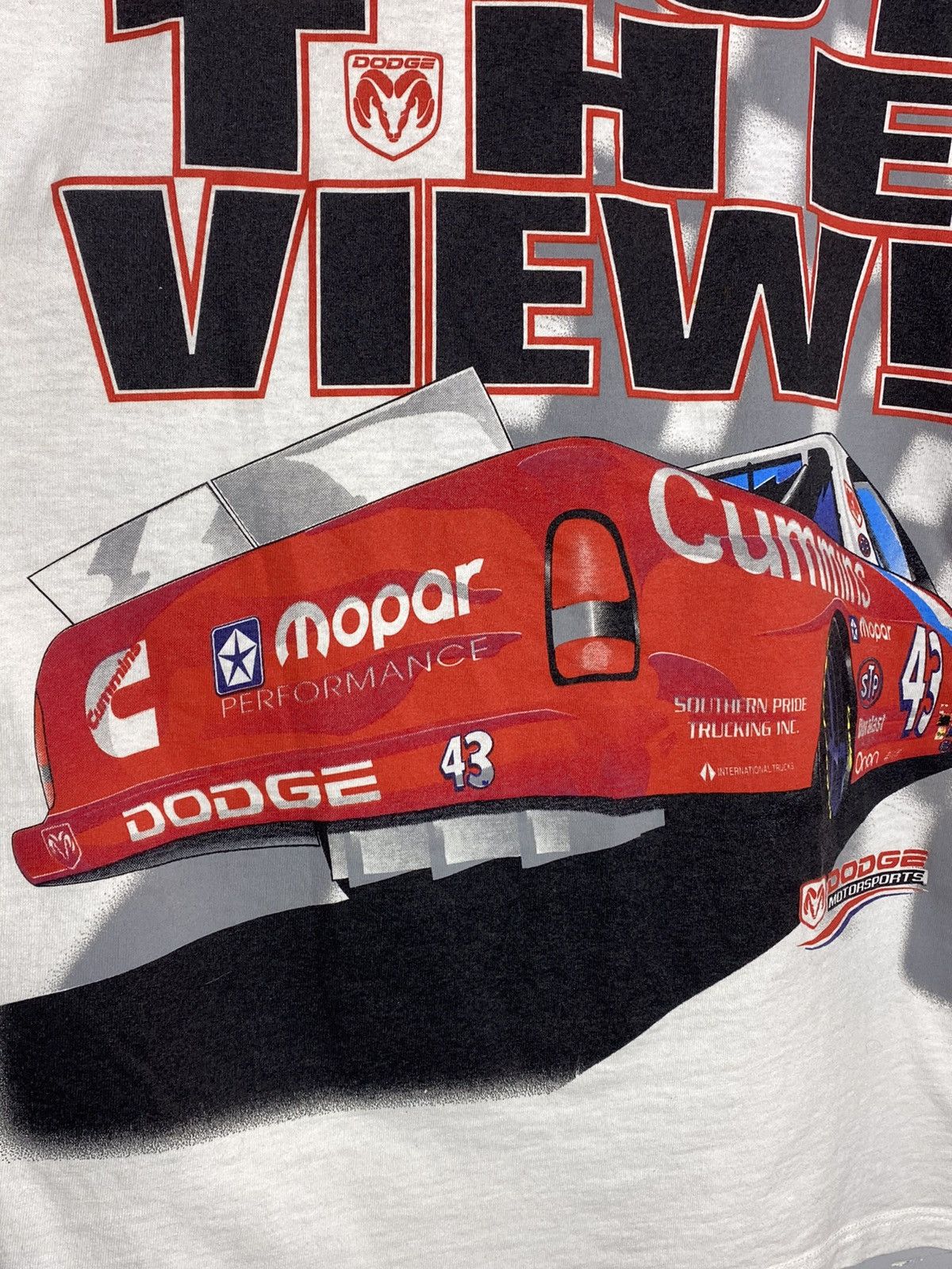 NASCAR 🔥 Y2K DODGE RAM NASCAR RACING TEE OVERPRINT USA MADE Size US XL / EU 56 / 4 - 18 Thumbnail