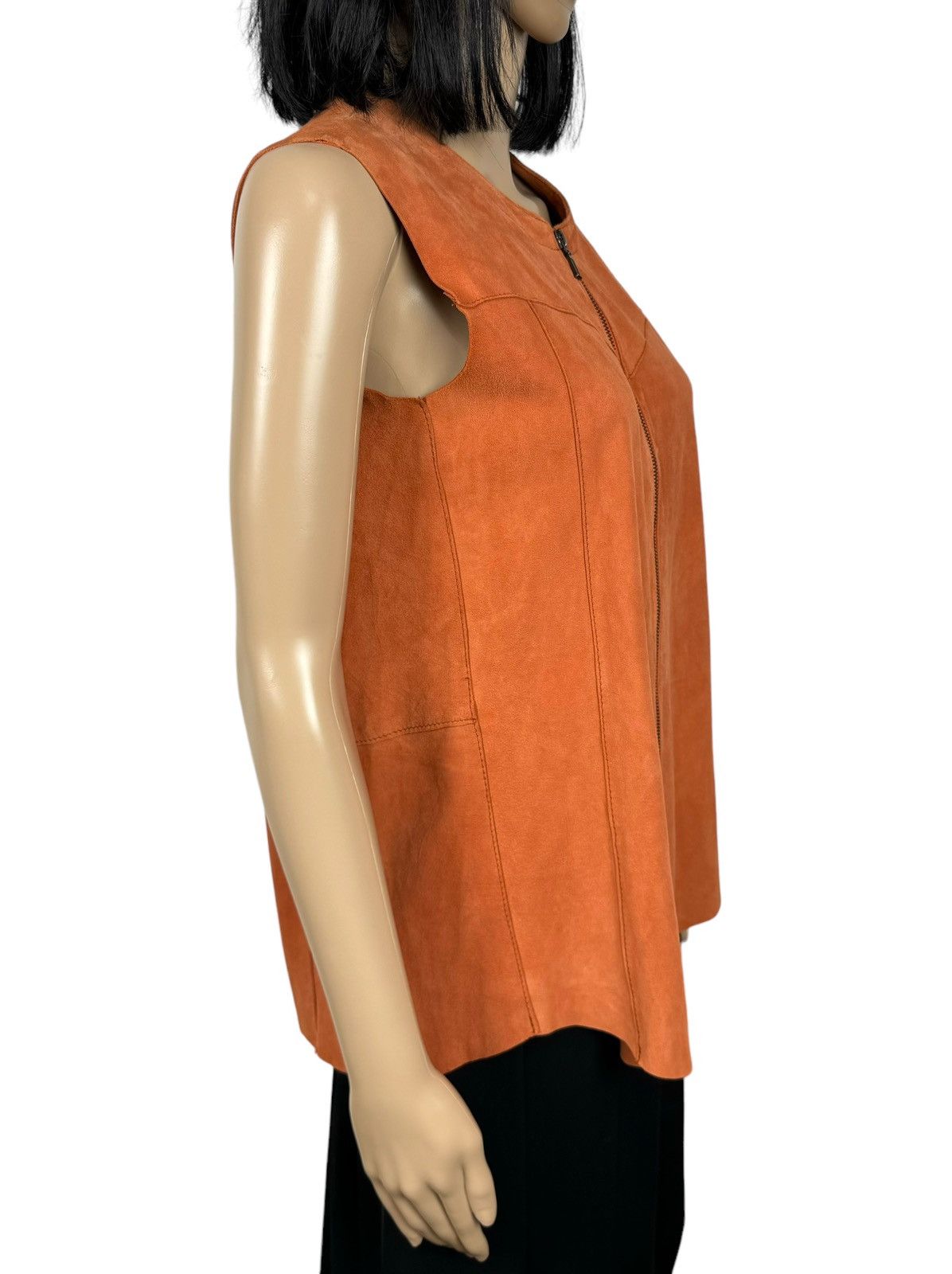Designer × Genuine Leather Cigno Nero Genuine Leather Soft Nubuck Vest size 38 Size XS / US 0-2 / IT 36-38 - 5 Thumbnail