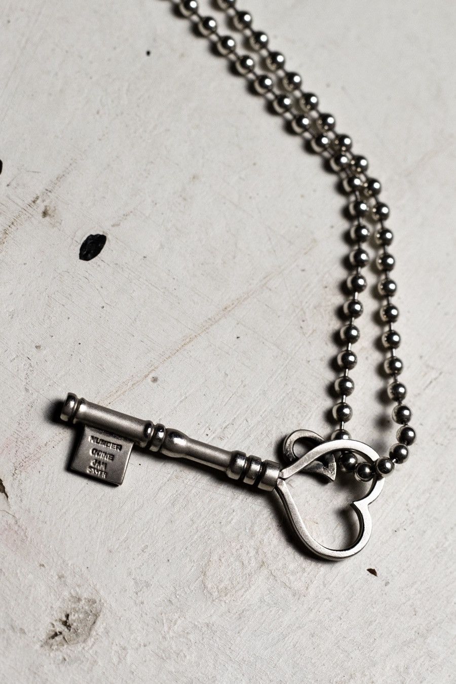 Number (N)ine AW03 Crying heart key necklace | Grailed